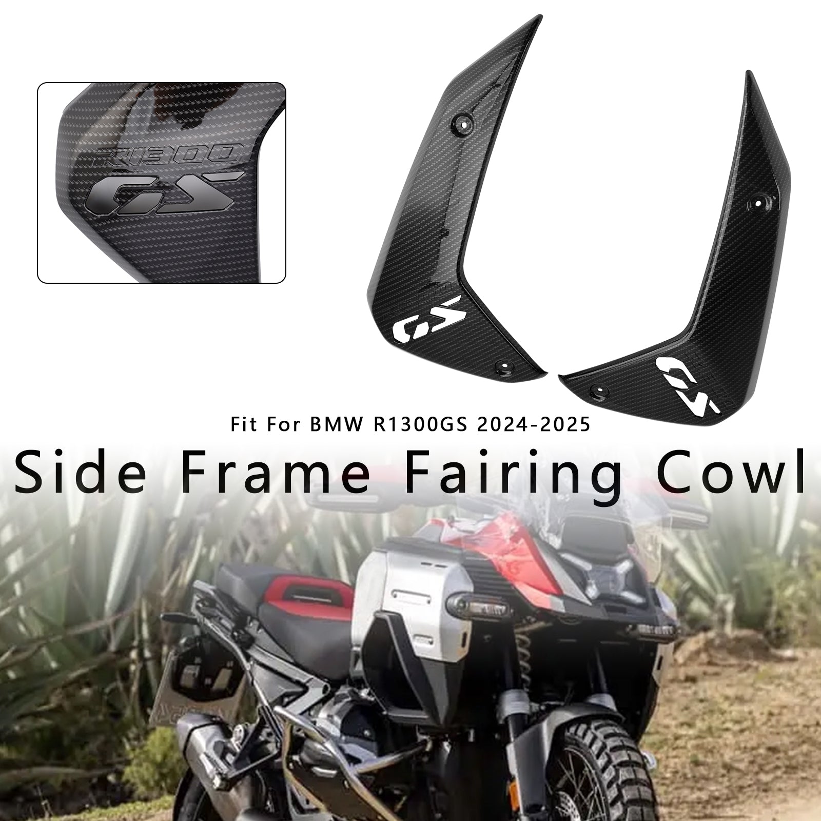 2024-2025 BMW R1300GS Side Frame Fairing Cowl Guards Radiator Cover