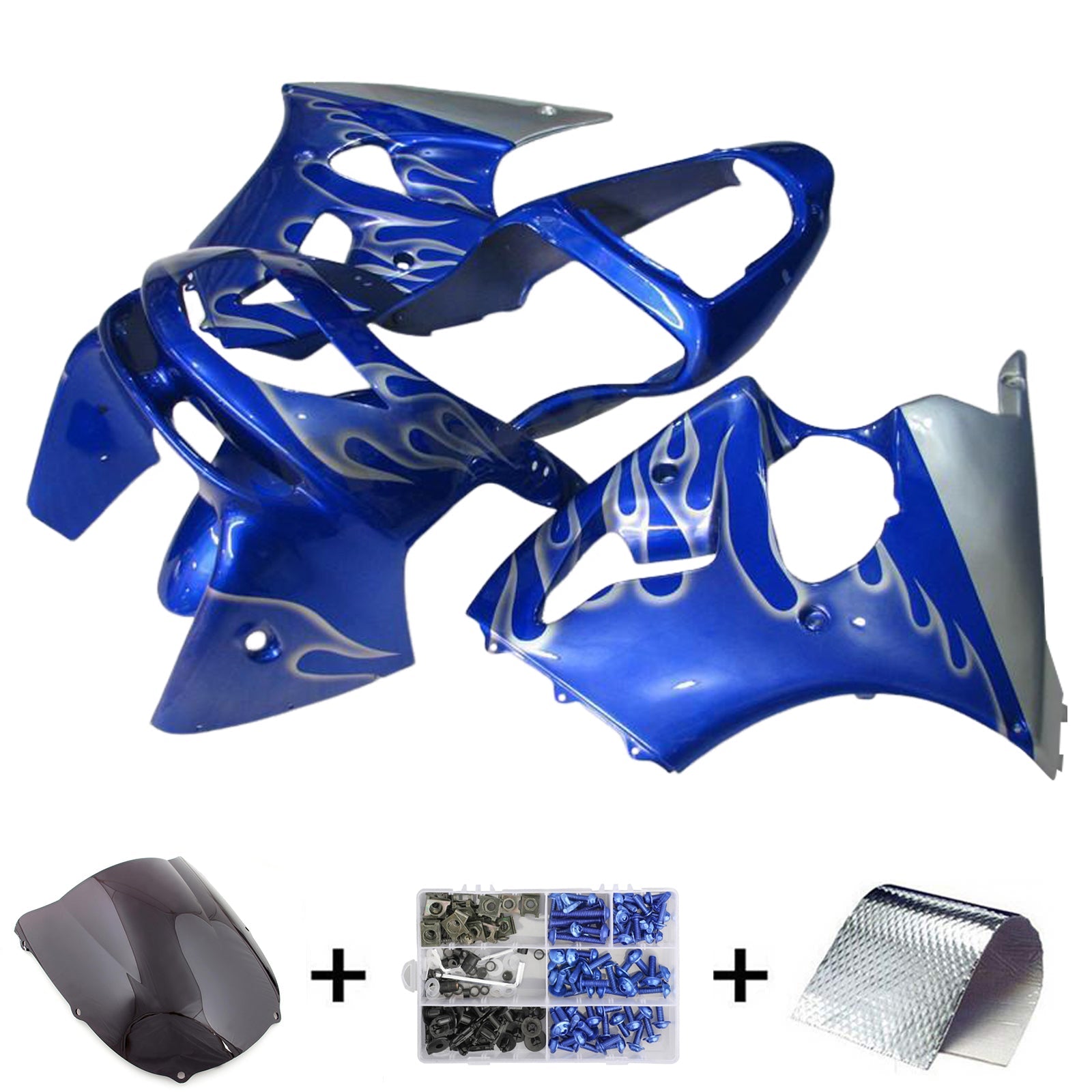 Kawasaki ZX6R 1998-1999 Fairing Kit Bodywork Plastic ABS