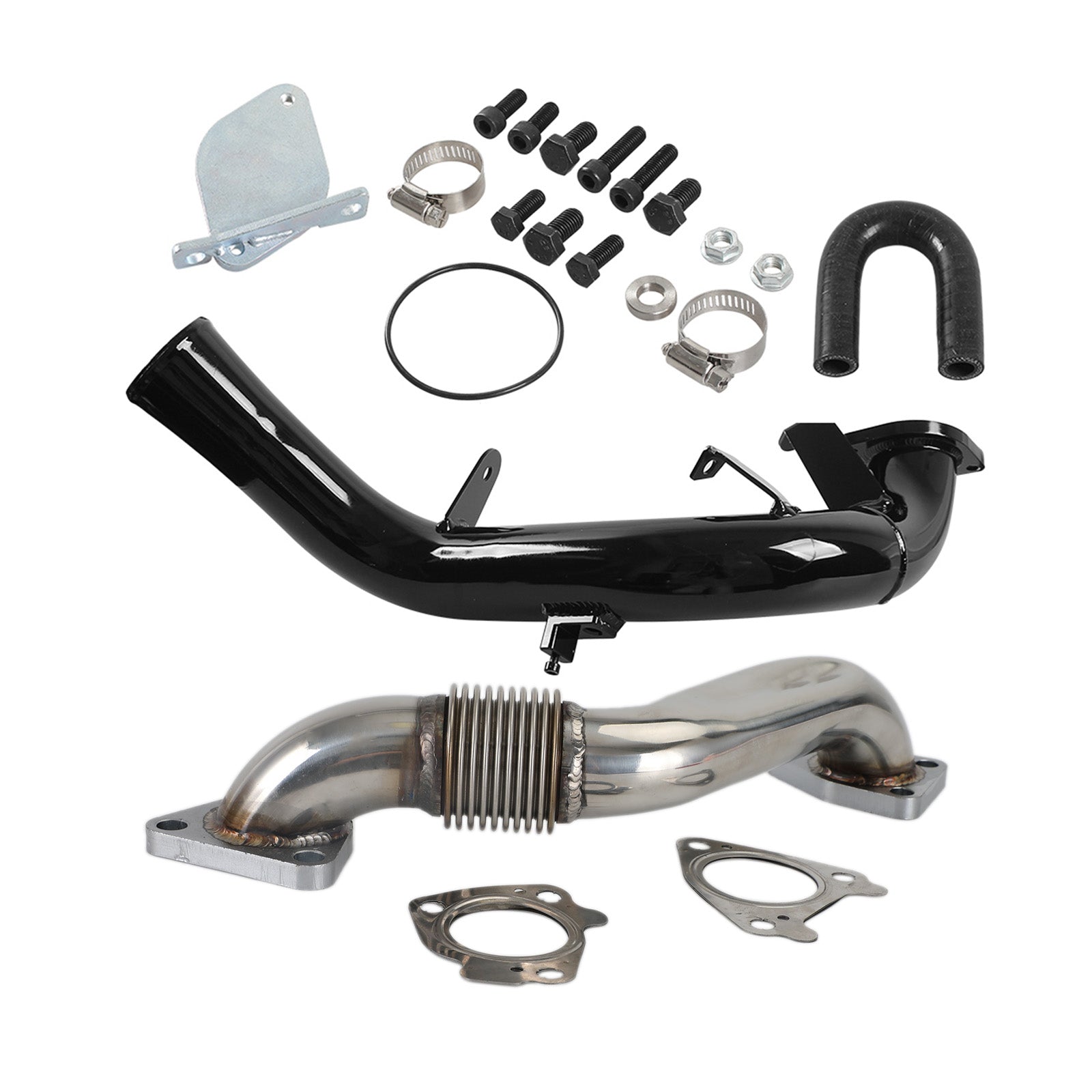 2007.5 Chevrolet Silverado 2500 GMC Sierra HD 6.6L EGR Delete Kit & Passenger Up-Pipe & Intake Tube