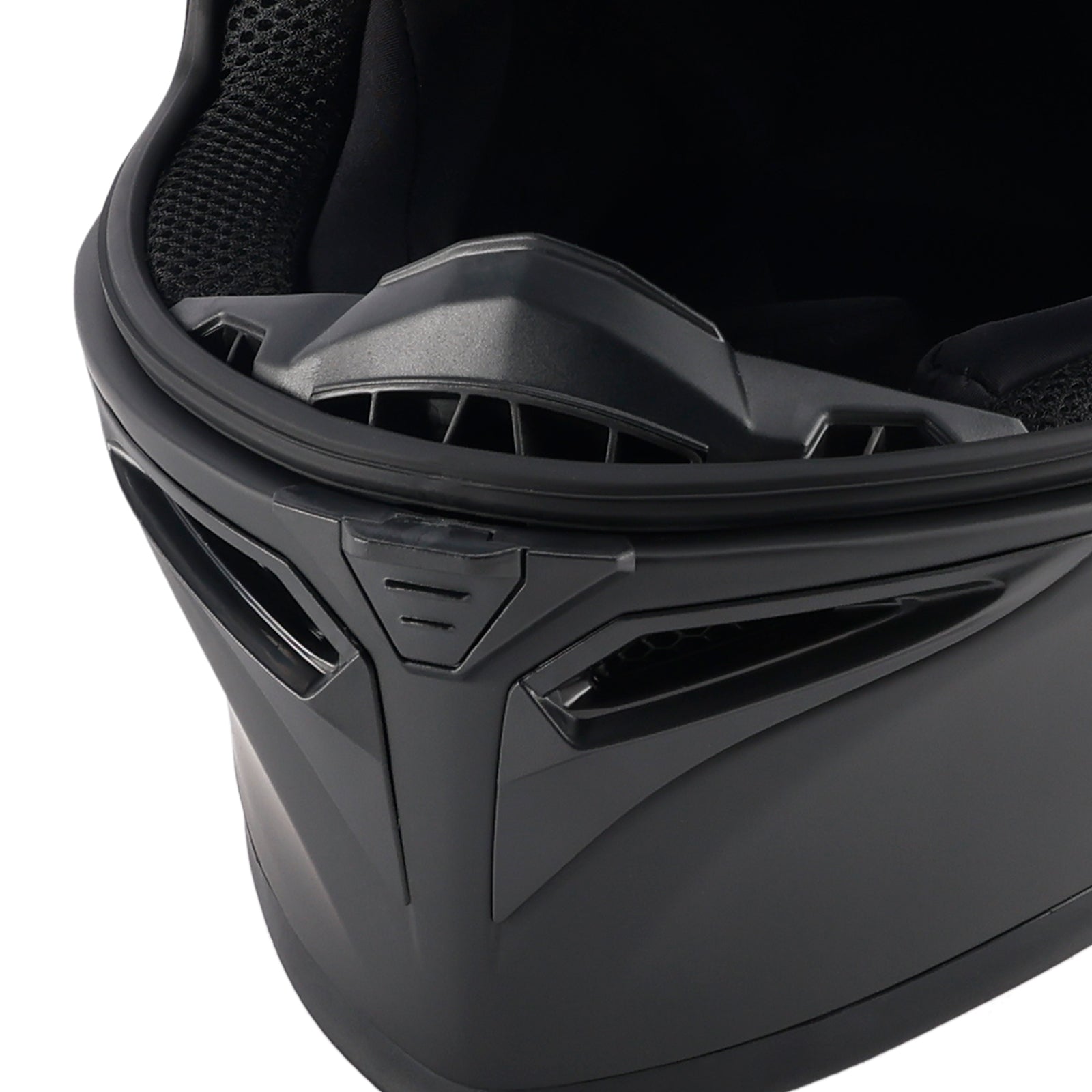 DOT Motorcycle Helmet Adult Street Full Face Orange Matte black