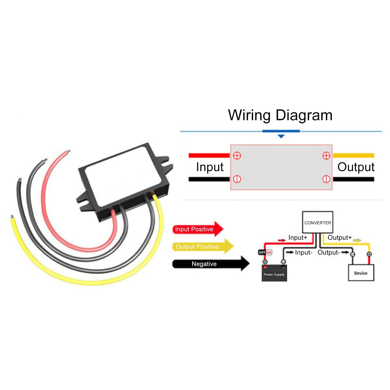 Step Down DC/DC Buck Converter 20-60V to 12V 10A Regulator Power Module