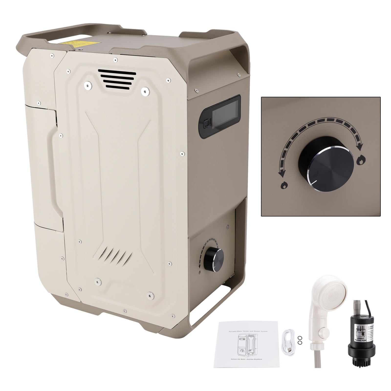 Portable Water Heater For RV Camping 7800mAh 3.3h Rechargeable Camping Cleaning