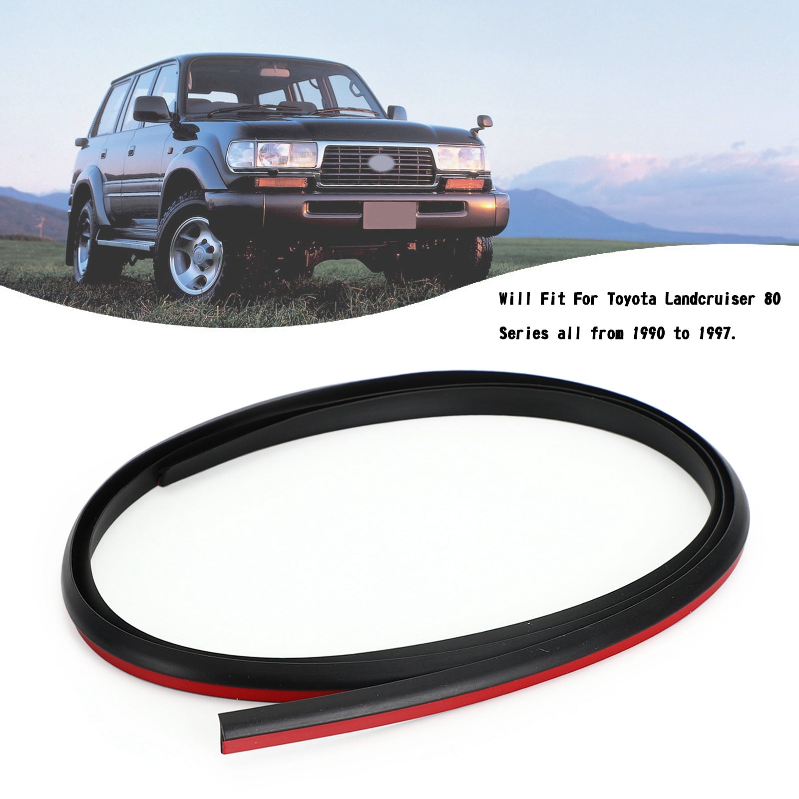 538516002001  Flare Rubber Seal For Toyota Landcruiser 80 Series FJ80 HDJ80 HZJ80 FZJ80