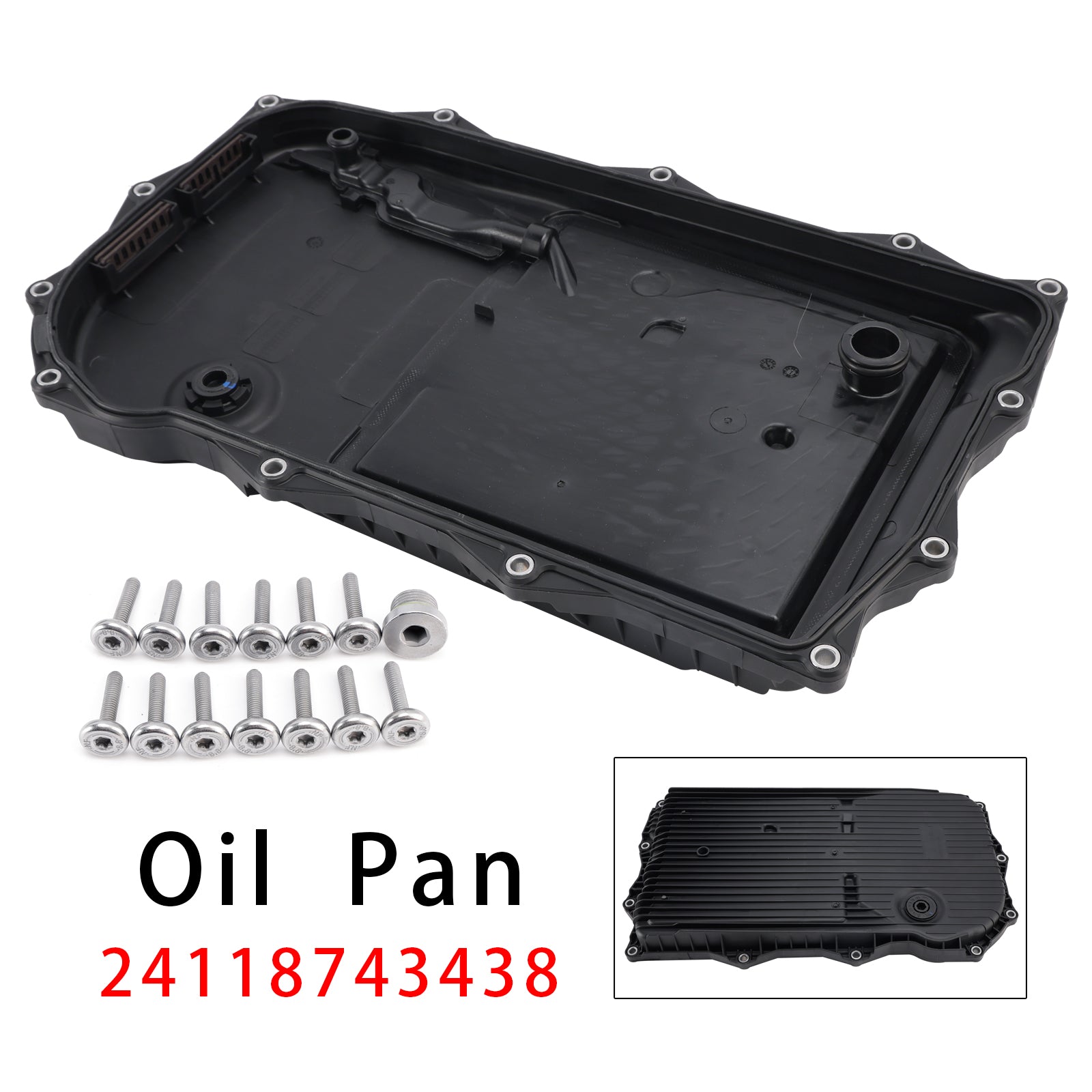 07/2013-02/2024 For BMW 4 coupe Automatic Transmission Oil Pan S671.090.312
