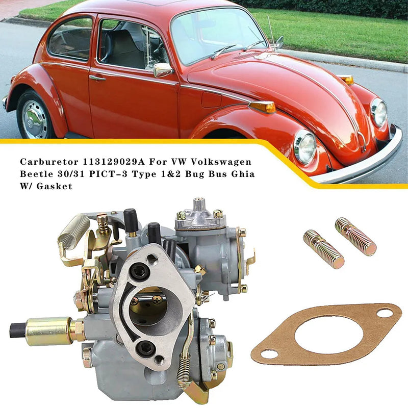 Carburetor 113129029A For VW Beetle 30/31 PICT-3 Type 1&2 Bug Bus Ghia W/ Gasket