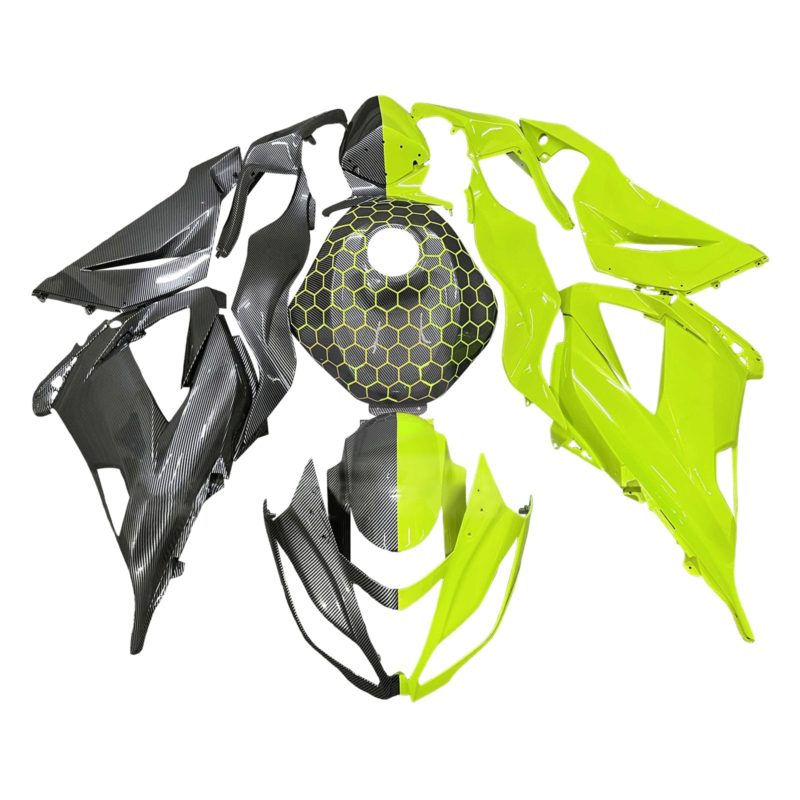 Injection Fairing Kit Bodywork Plastic ABS fit For Kawasaki ZX6R 636 2013-2018