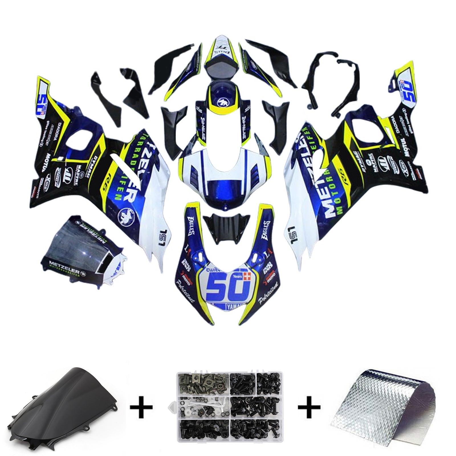 Yamaha YZF-R6 2017-2023 Fairing Kit Bodywork Plastic ABS