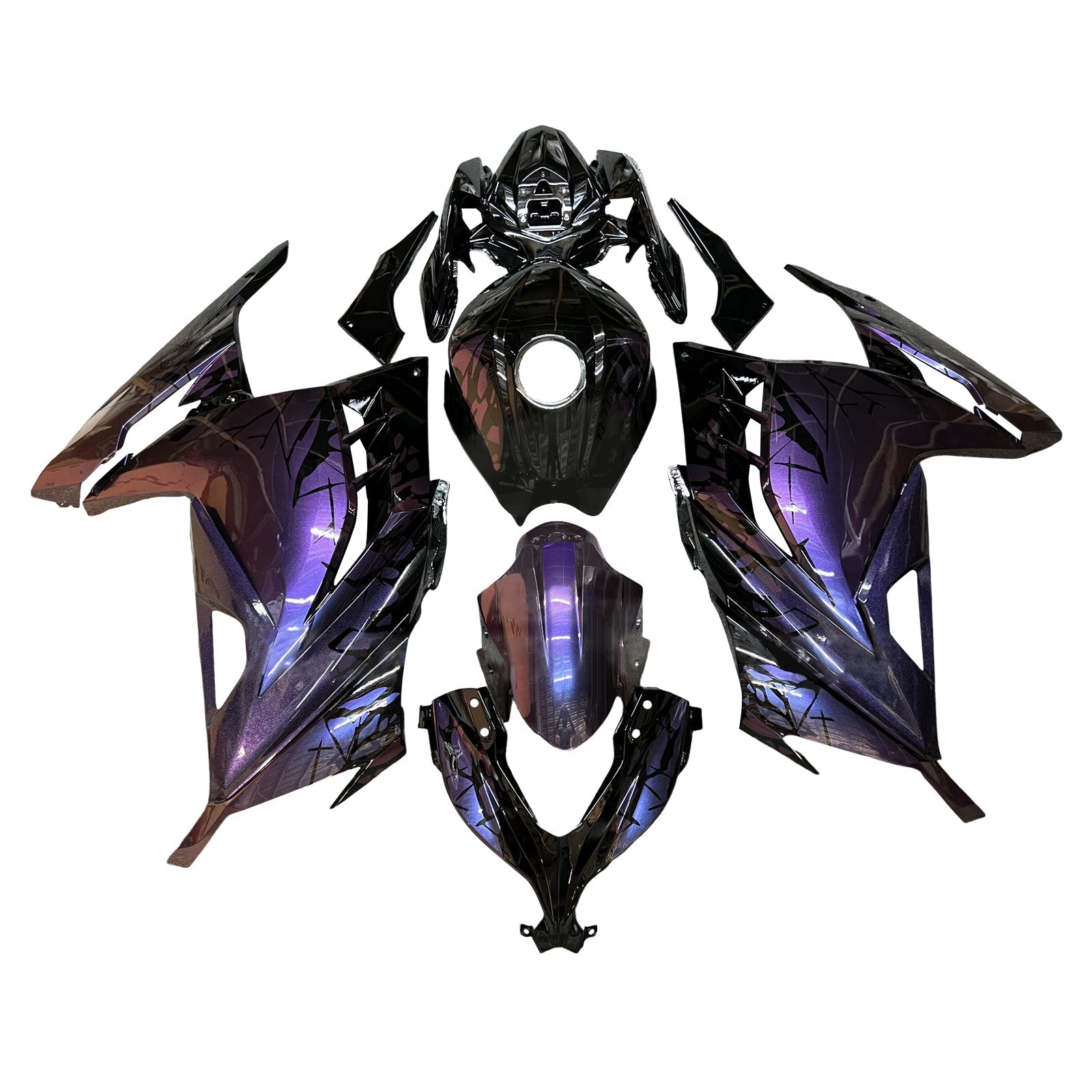 Injection Fairing Kit Bodywork Plastic ABS fit For Kawasaki EX300 Ninja300 2013-2024