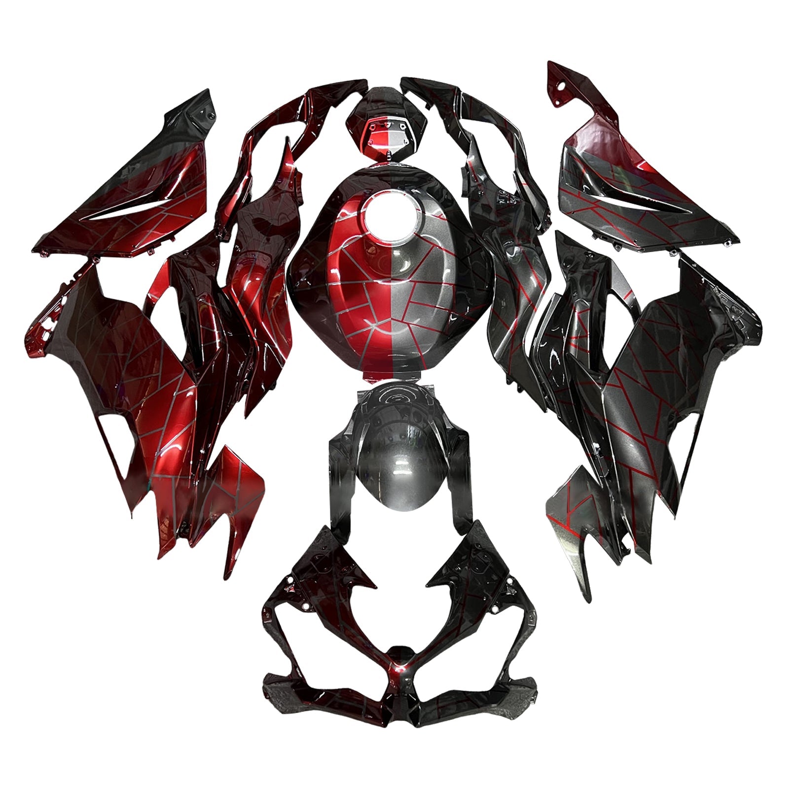 Injection Fairing Kit Bodywork Plastic ABS fit For Kawasaki ZX6R 2019-2023