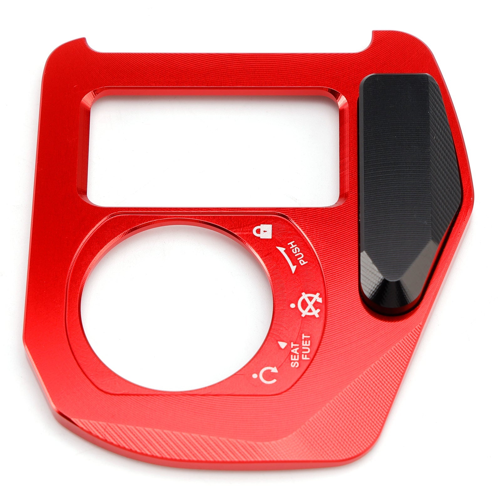 Aluminum Key Cylinder Cover Red For Honda ADV 160 ADV160 2022 2023 2024
