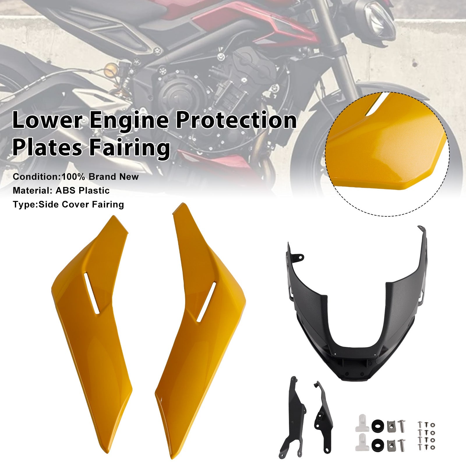2023-2025 Street Triple 765 R/RS Engine Lower Belly Pan Panels Guard Fairing