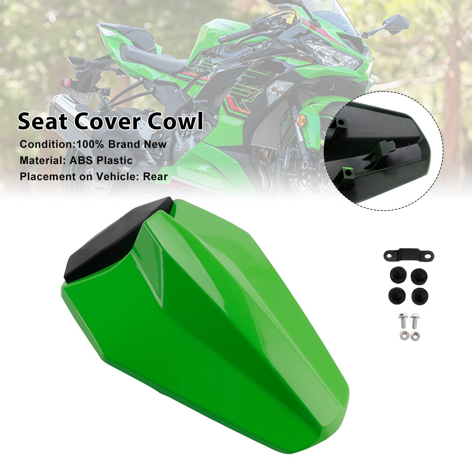 Racing Tail Rear Seat Fairing Cowl for Kawasaki ZX25R ZX4R ZX4RR 2020-2025