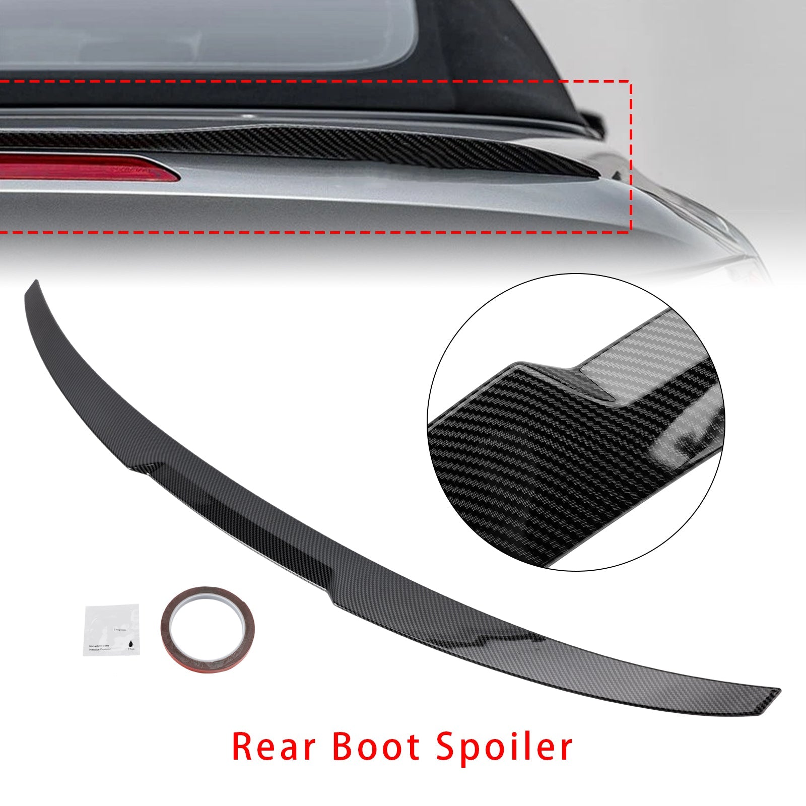 2020-2024 BMW 4 Series G23 Convertible/Cabrio Carbon Fiber Look Rear Spoiler