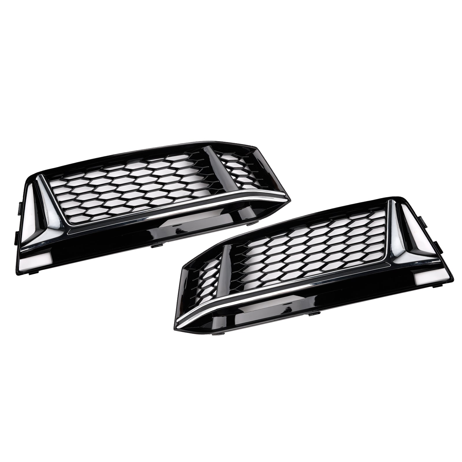 2016-2018 AUDI A4 B9 S-Line S4 2PCS Fog Light Cover Grille Grill