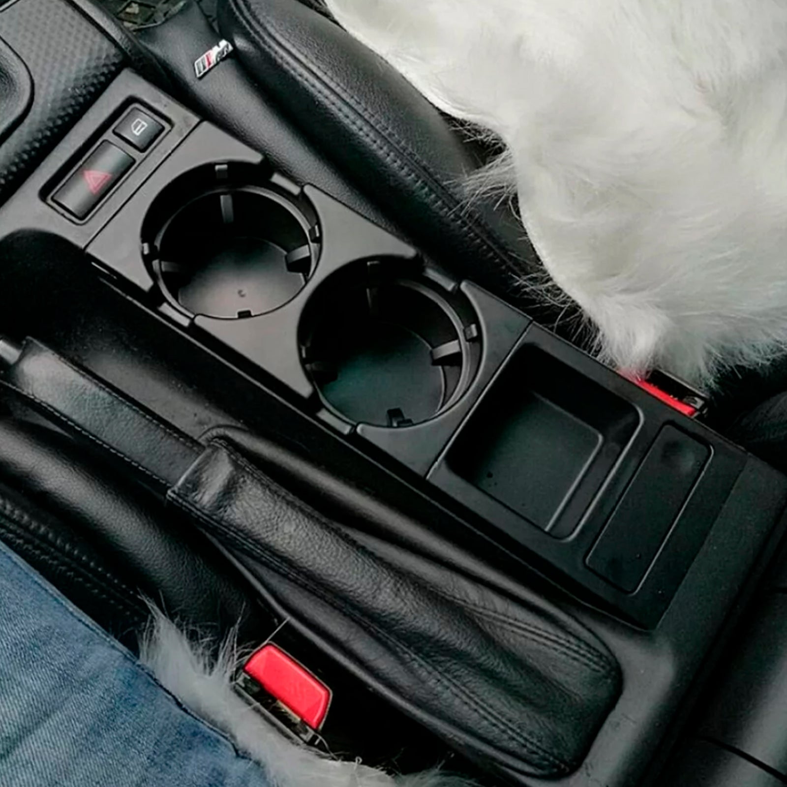 1999-2005 BMW 3 Series  E46 4 Door Black Center Console Trim Base Cup Coin Holder 51168218305