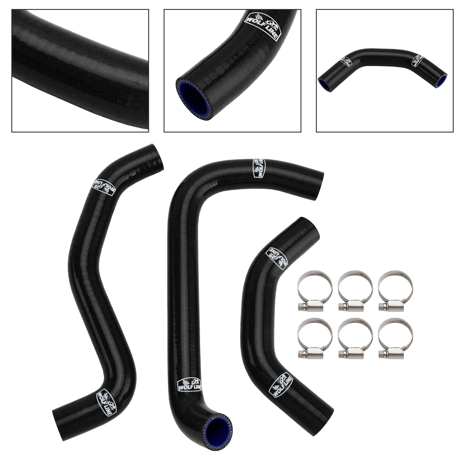 2021-2025 Kawasaki ZX10R ZX-10RR Silicone Radiator coolant Hose