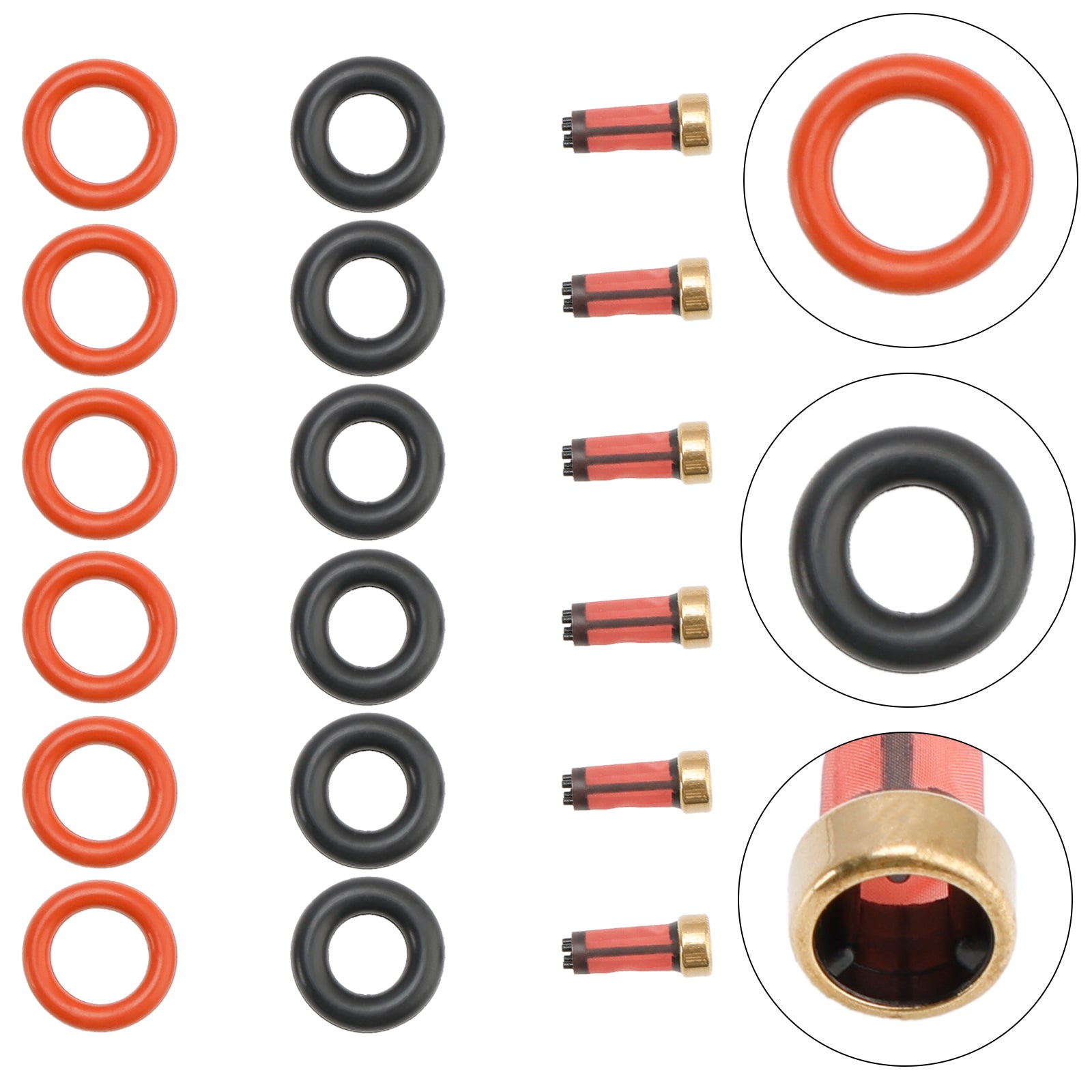 Fuel Injector Repair Kits 13537546244 Fit BMW E46 320i 323i 325i 330i