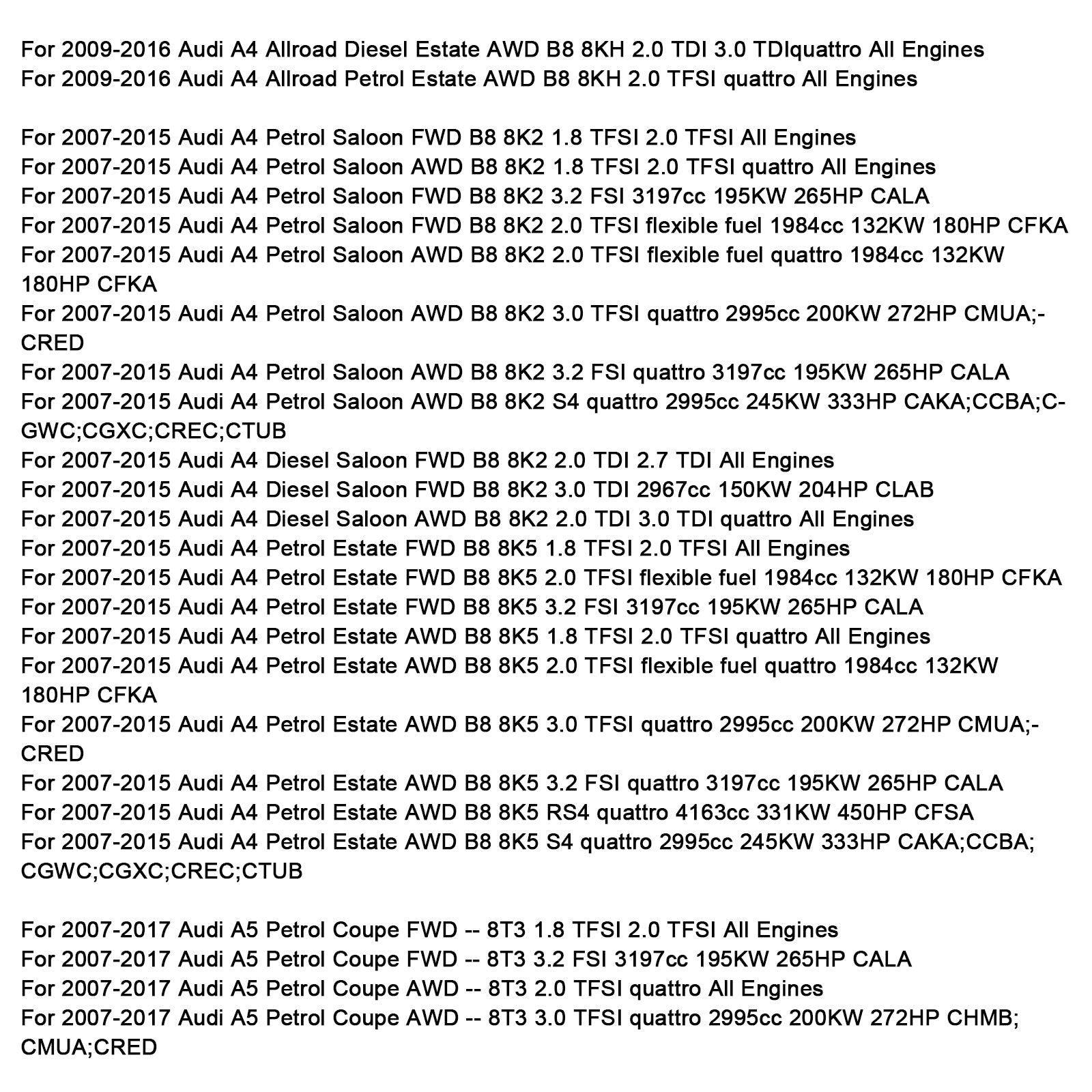 2007-2015 Audi A4 Headlight Range Adjustment Sensor Rear Left 8K0941309D