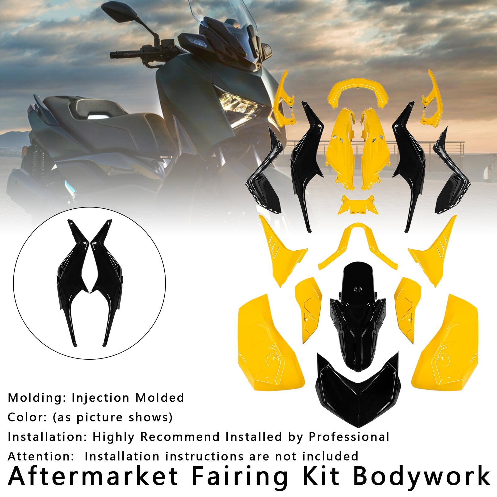 2023-2024 Yamaha X-MAX 300 XMAX Injection Bodywork Fairing Kit