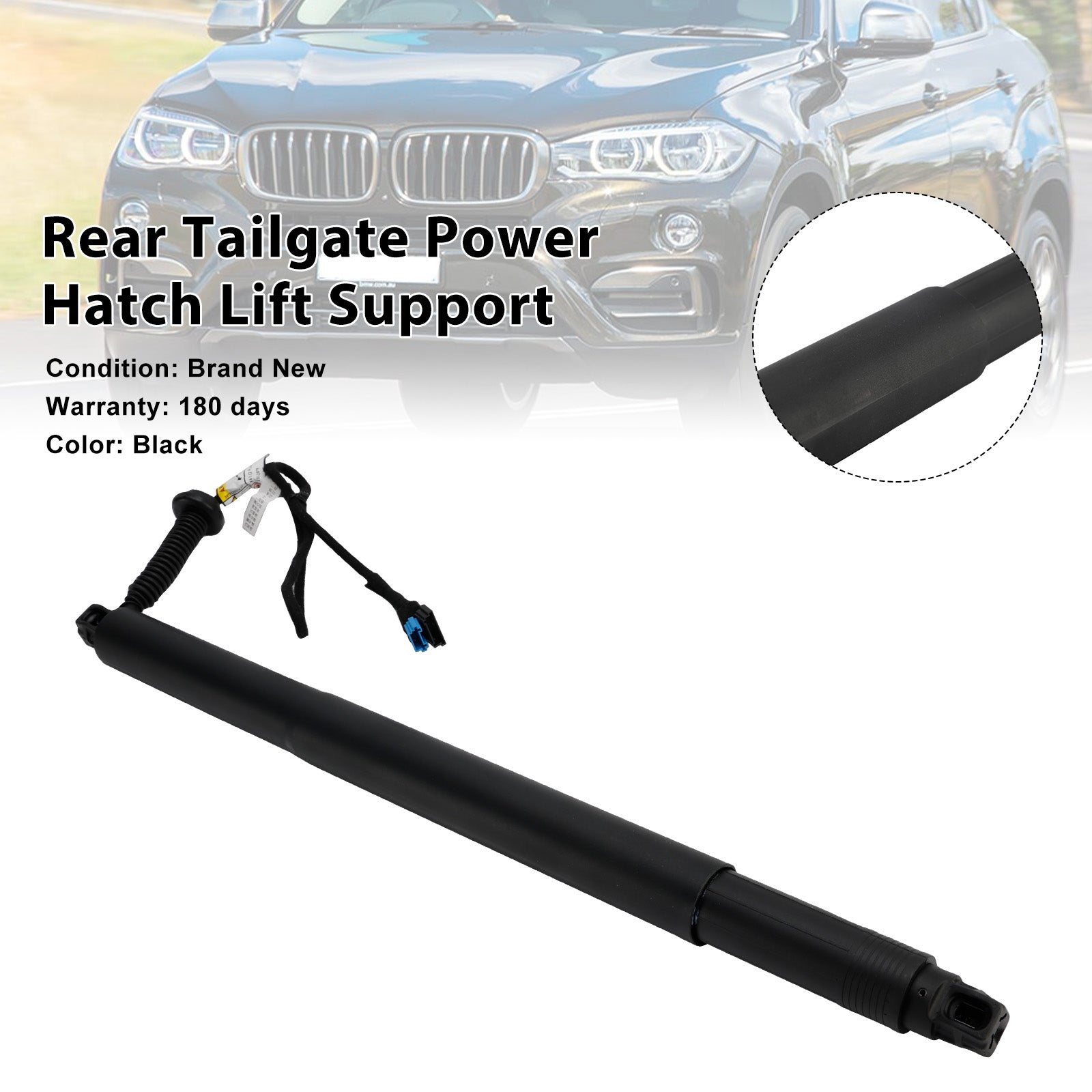 2014-2019 BMW X6 F16 SUV M 50d 2993ccm 381HP 280KW (Diesel) Rear Left Tailgate Power Lift Support 51247434043
