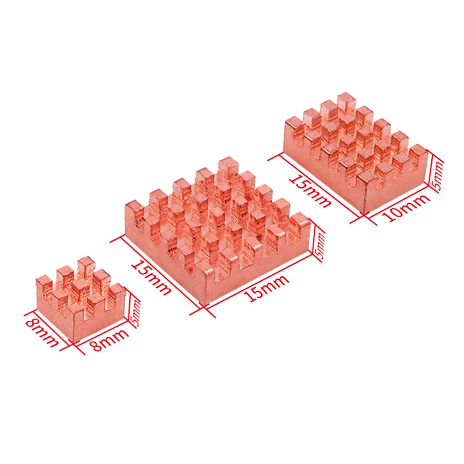 Radiator Orange Pi RV2 Development Board Pure Copper Heat Sink Adhesive Cooler