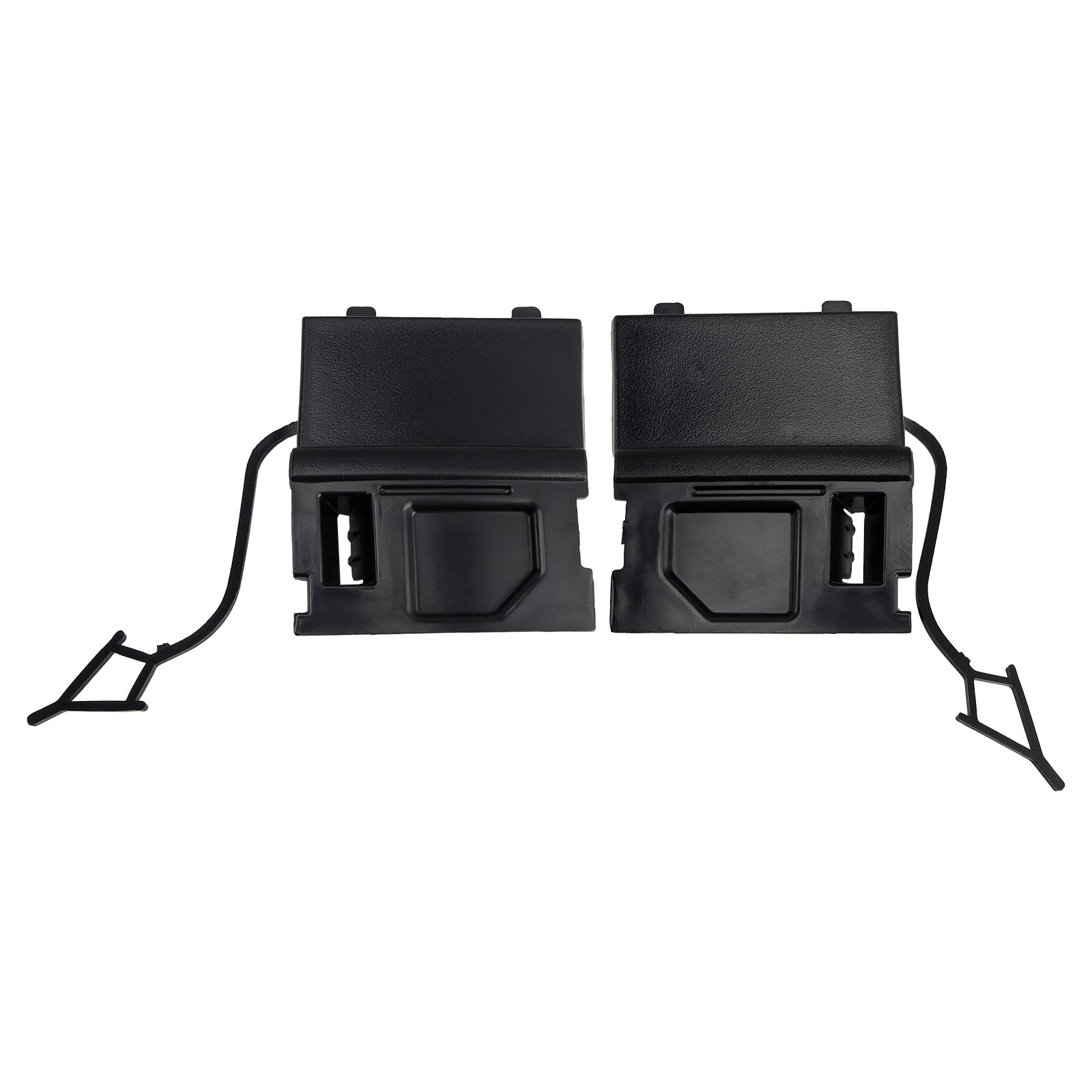 A Pair Car Front Bumper Tow Hook Eye Cover Cap For VW Touarge 2014 - 2018