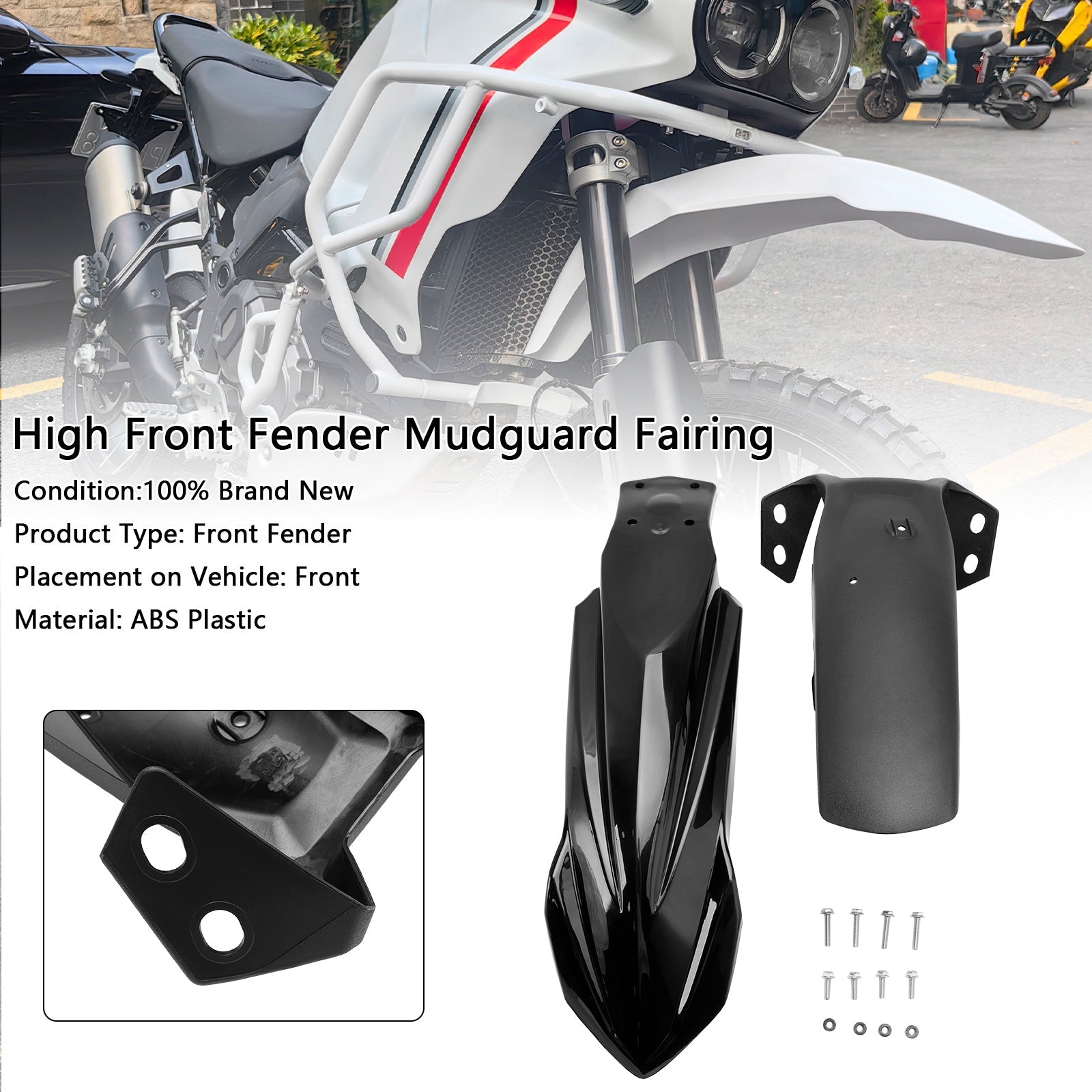 High Front Fender Mudguard Fairing For Yamaha Tenere 700 2019-2024