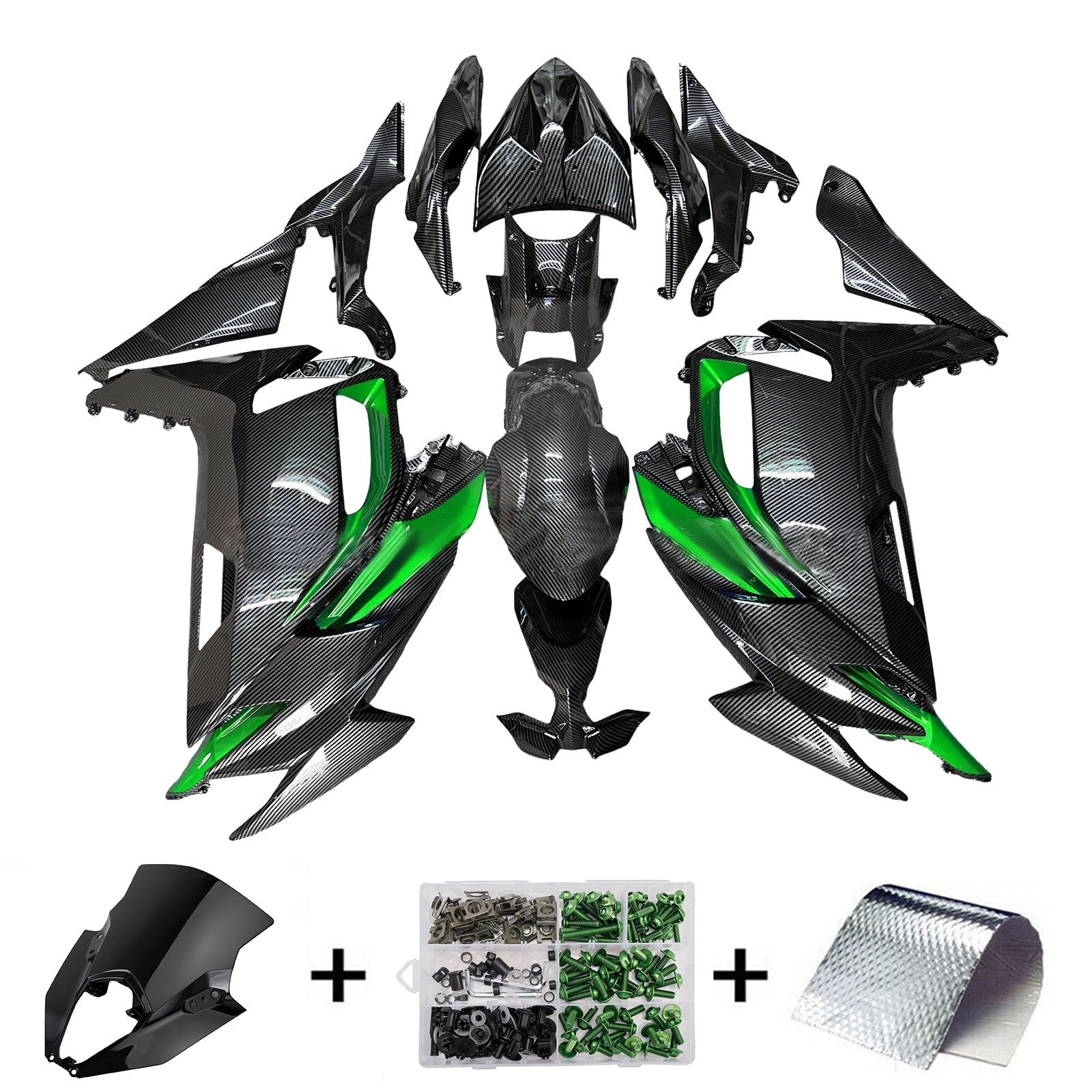 Injection Fairing Kit Bodywork ABS fit For Kawasaki ER-6F Ninja650 2020-2025