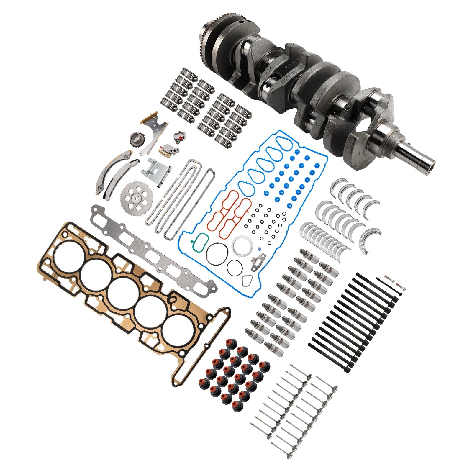 2007-2012 GMC Canyon 3.7L 3654CC 223CID L5 DOHC Engine Rebuild Kit Cra