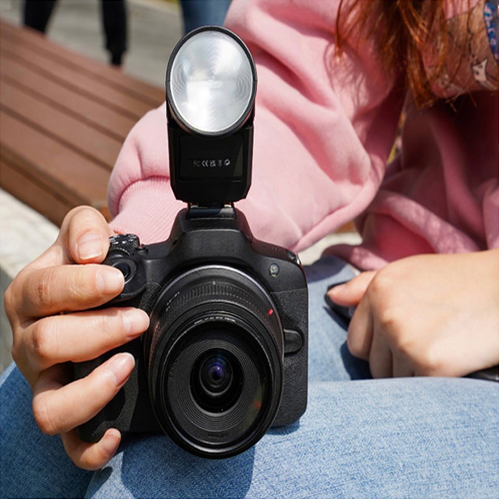 F02 Mini Flash Light Micro Single Camera Hot Shoe Portable Photography Fill Light