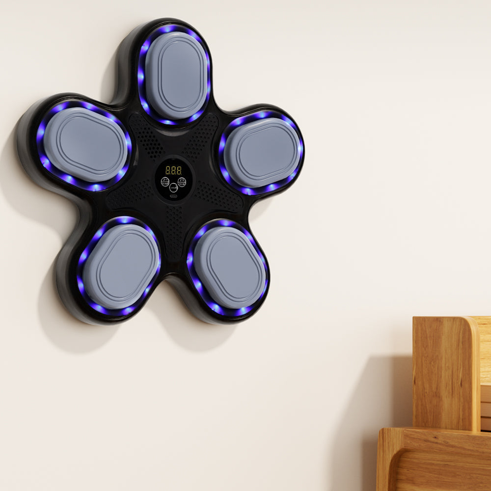 Indoor & Gym Workouts Music Boxing Machine with Boxing Gloves – Wall-Mounted Smart Boxing Trainer Electronic Punching Target for Home