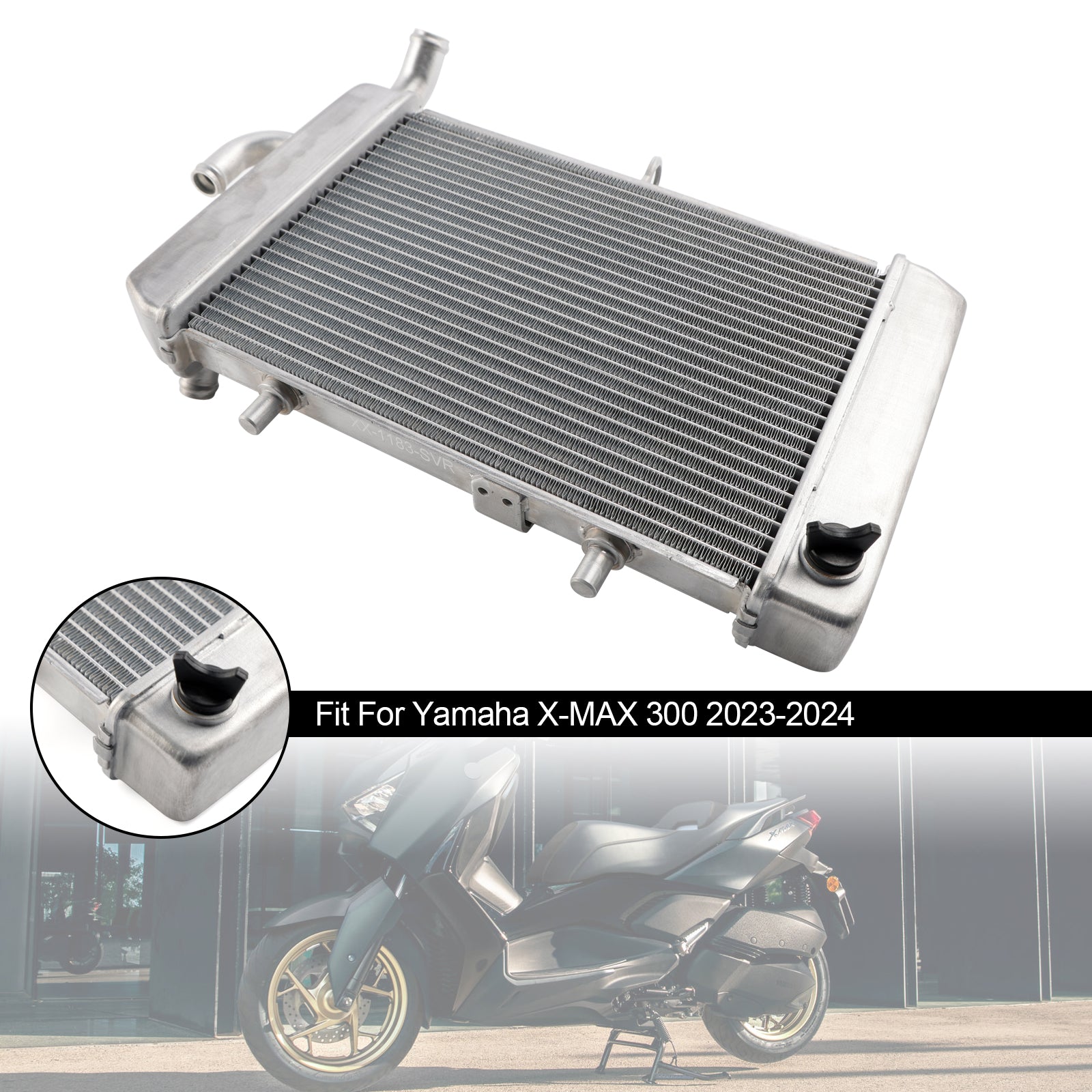 Radiator Cooling Engine Cooler For Yamaha X-MAX 300 XMAX 2023-2024