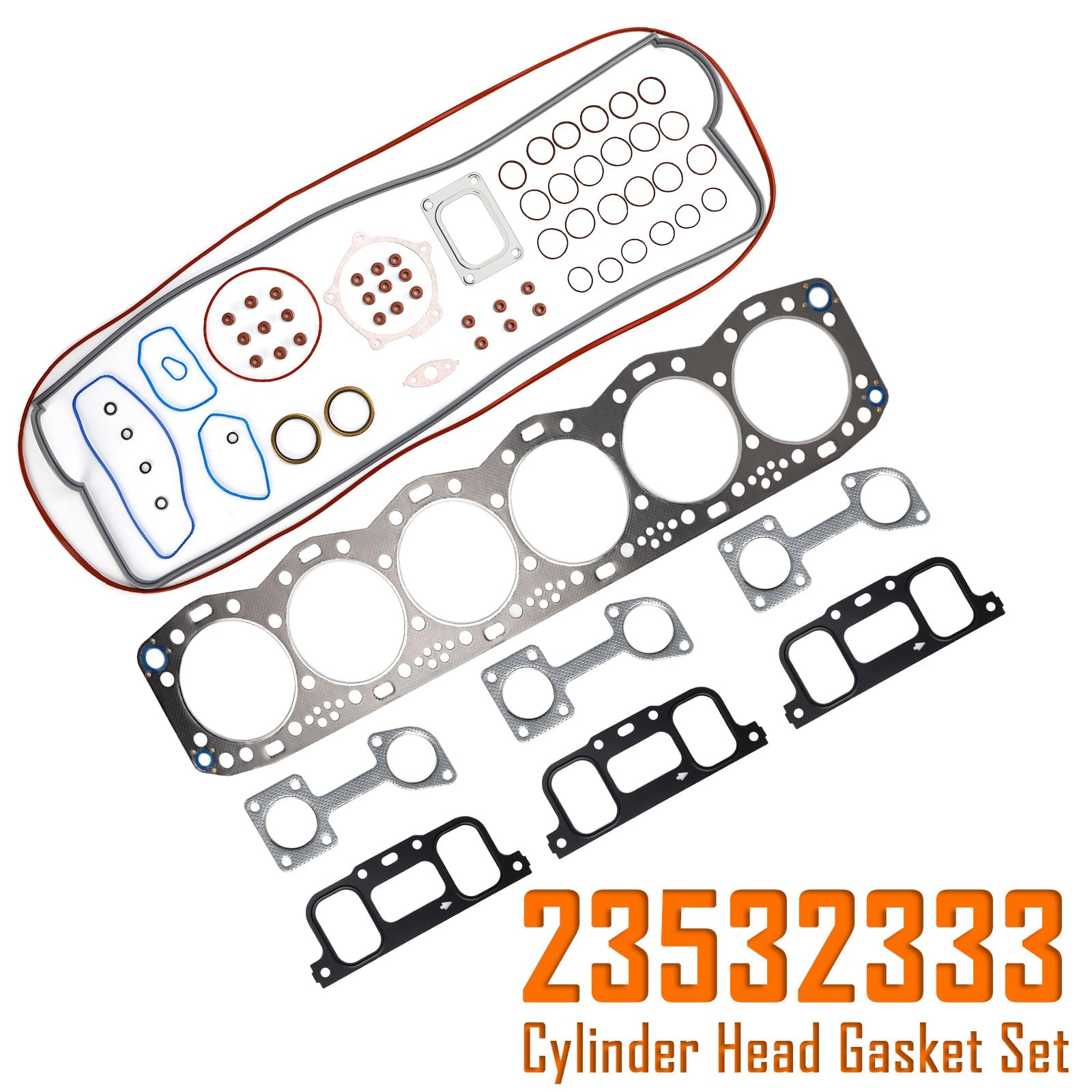 Detroit Diesel S60 12.7L Cylinder Head Gasket Set 23532333