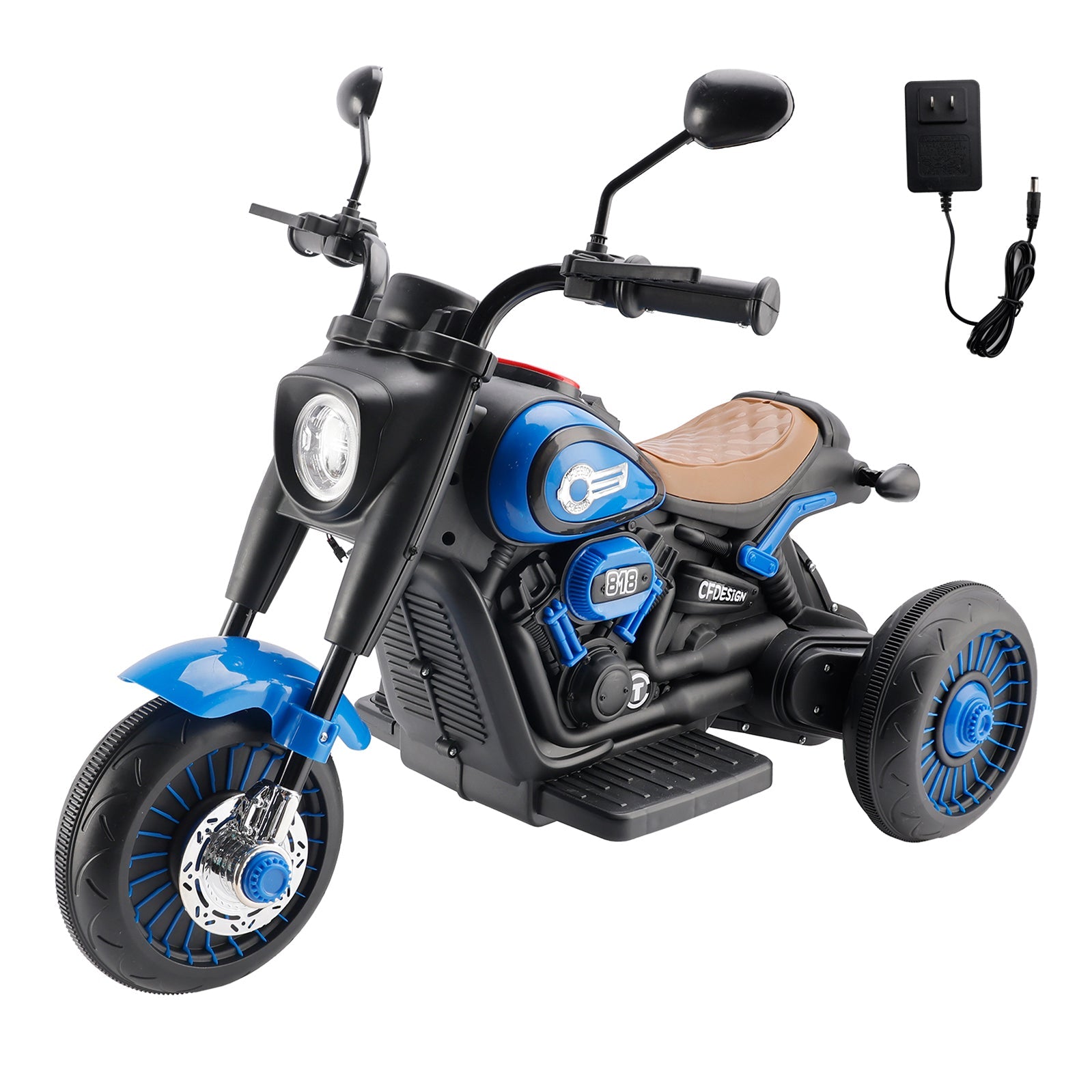 3Wheel 6V Kid Ride On Motorcycle Electric Toy With Colorful Light And Music