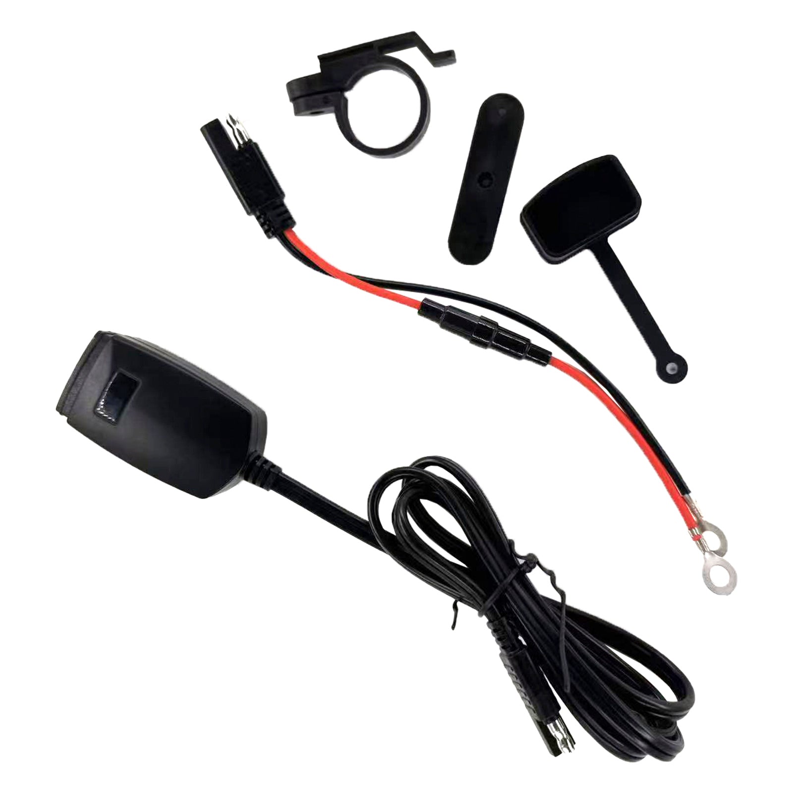 Motorcycle USB Super Fast Charger Handlebar Holder PD+QC3.0 Tpye-C Power Adapter