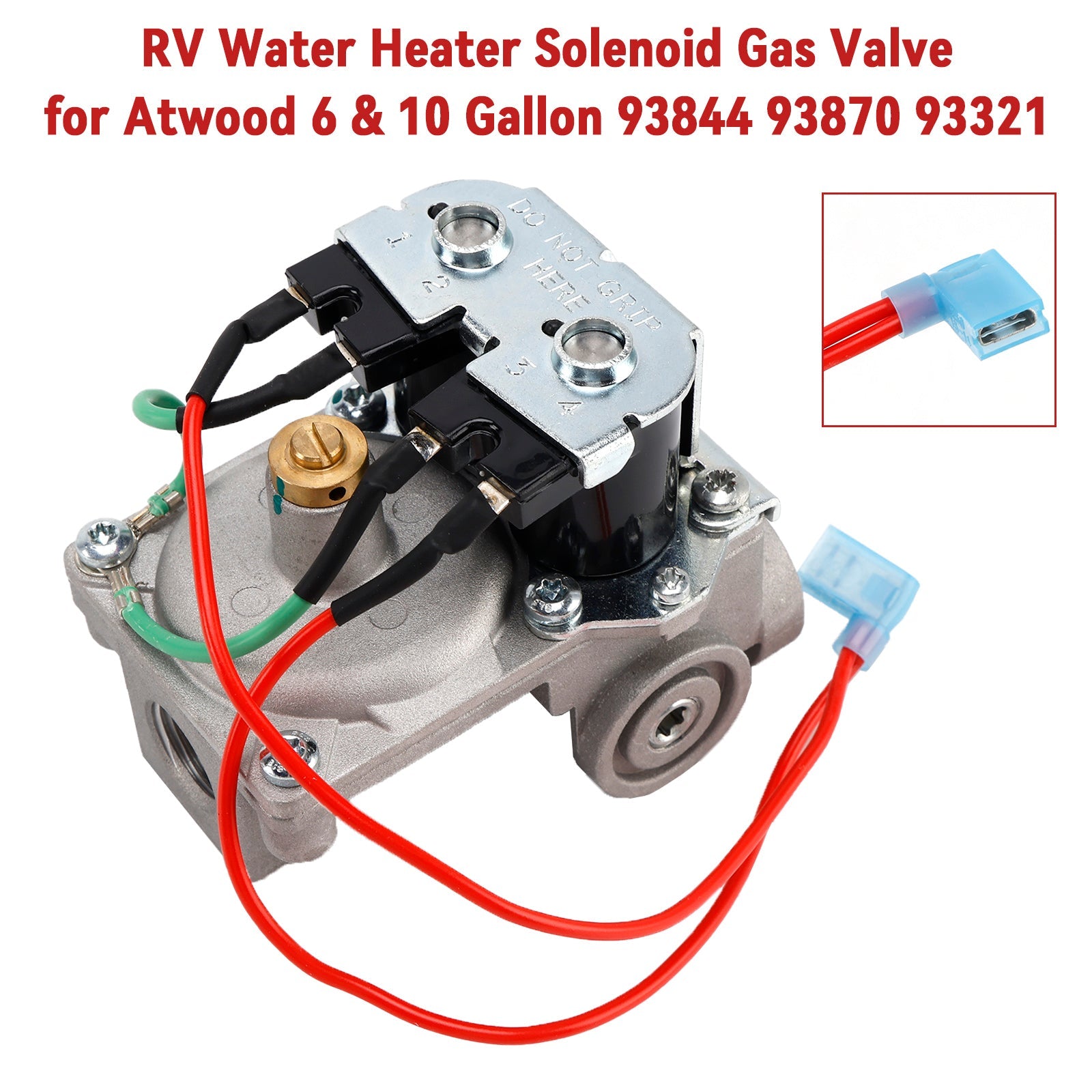 RV Water Heater Solenoid Gas Valve for Atwood 6 & 10 Gallon 93844 93870 93321