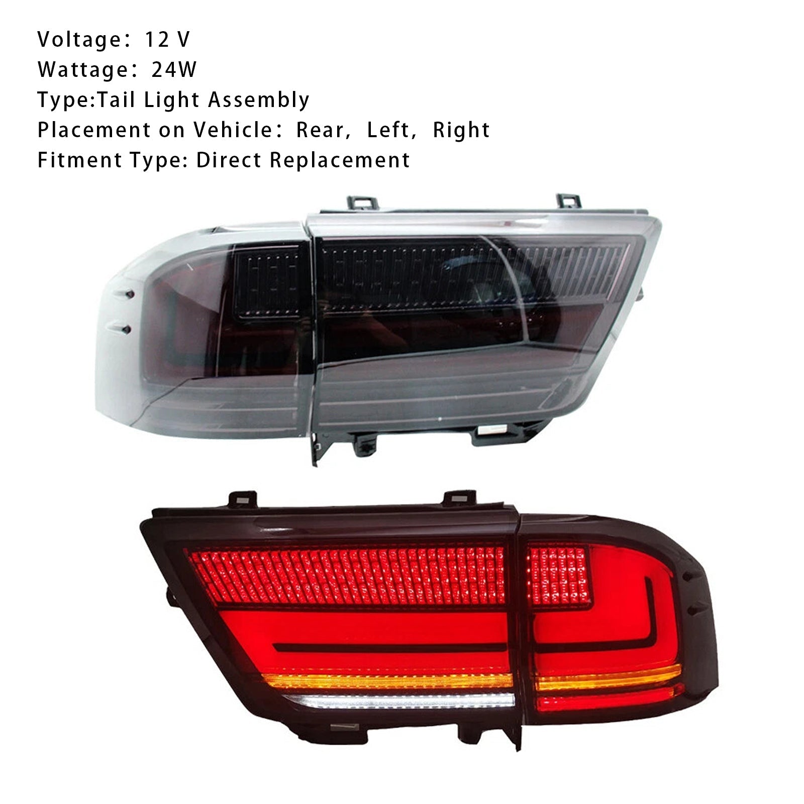 2021-2023 Toyota Land Cruiser LC300 Left+Right LED Tail Light Assembly