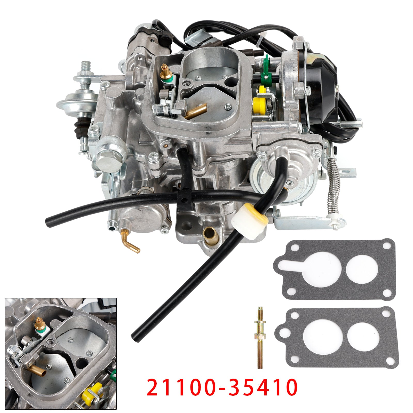 1987-1991 toyota Truck 22R 2 BBL Square Carburetor 21100-35410