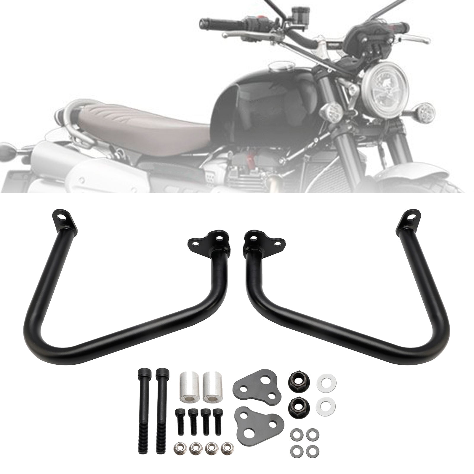 Engine Guard Frame Anti-Crash Bumper Protector For Scrambler 1200 Xc Xe 21-24