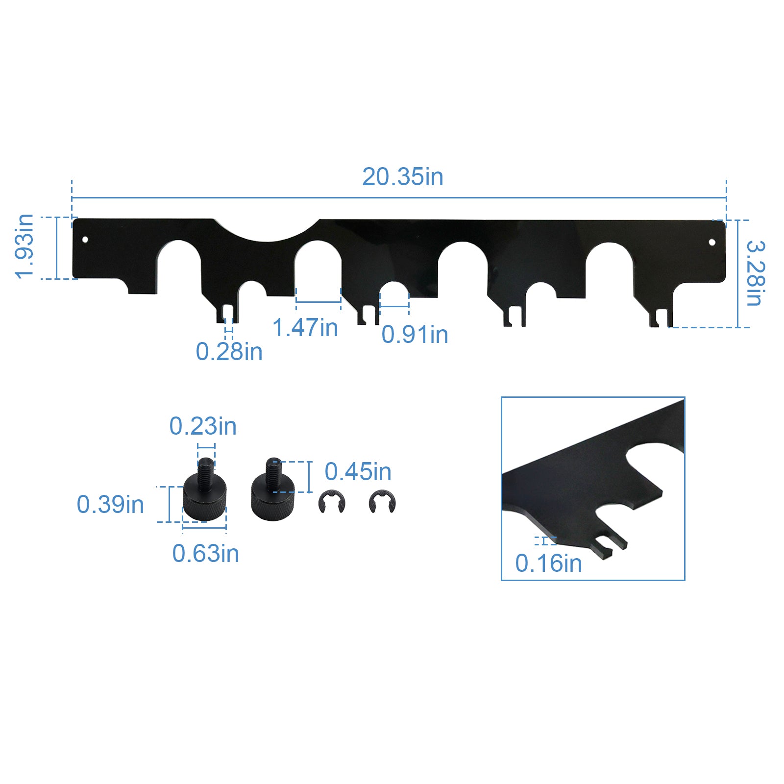 9070A Push Rod Retainer for Installing the Intake Side Rocker Shaft Assembly