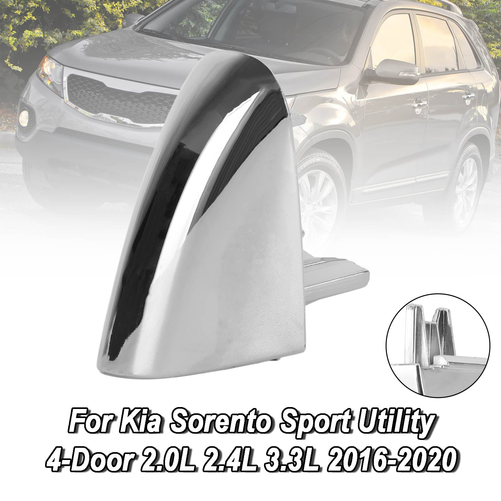 Rear Right Passenger Side Handle Cover 83662C5010 For Kia Sorento Sport Utility 4-Door 2.0L 2.4L 3.3L 16-20