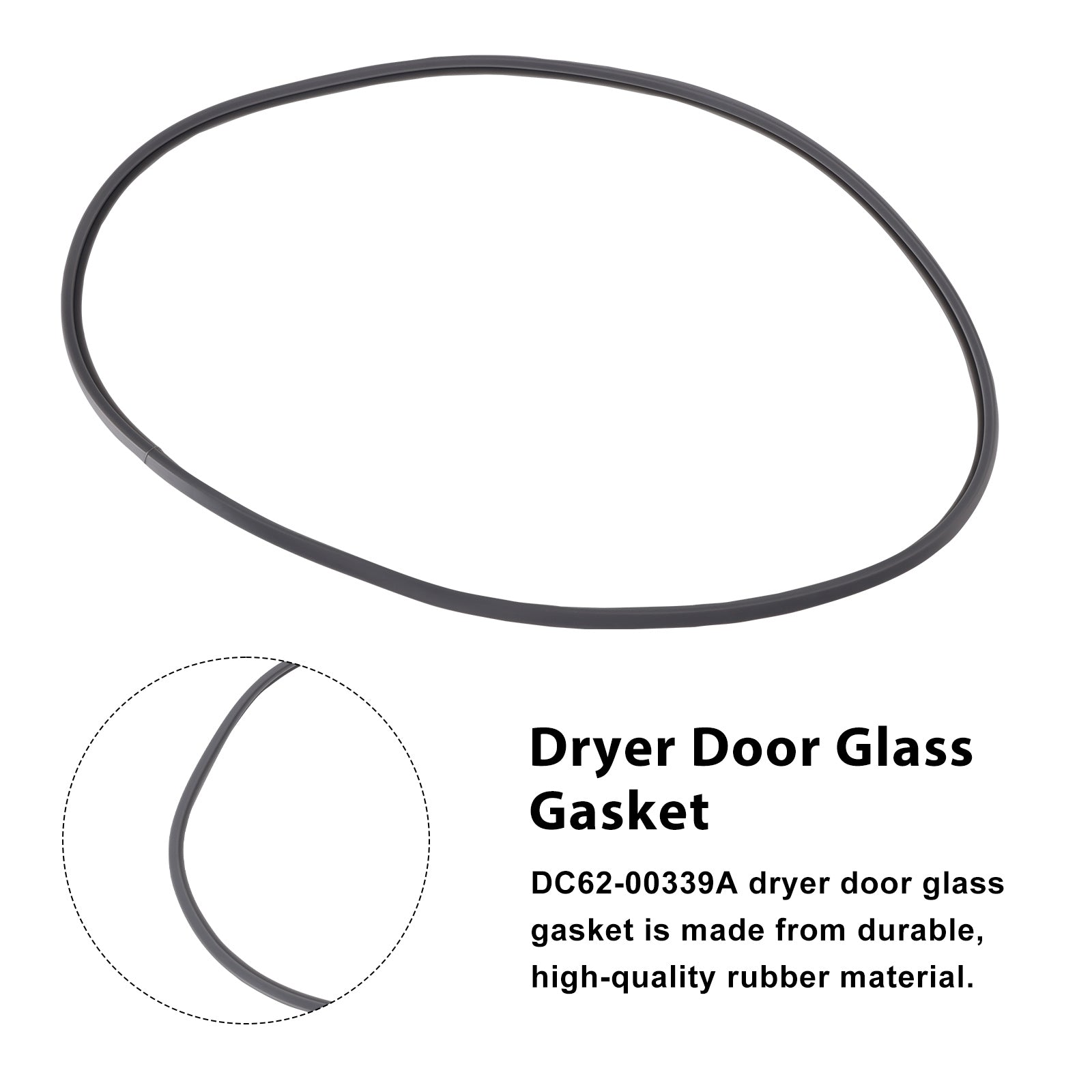 Dryer Door Glass Gasket DC62-00339A Compatible with Samsung