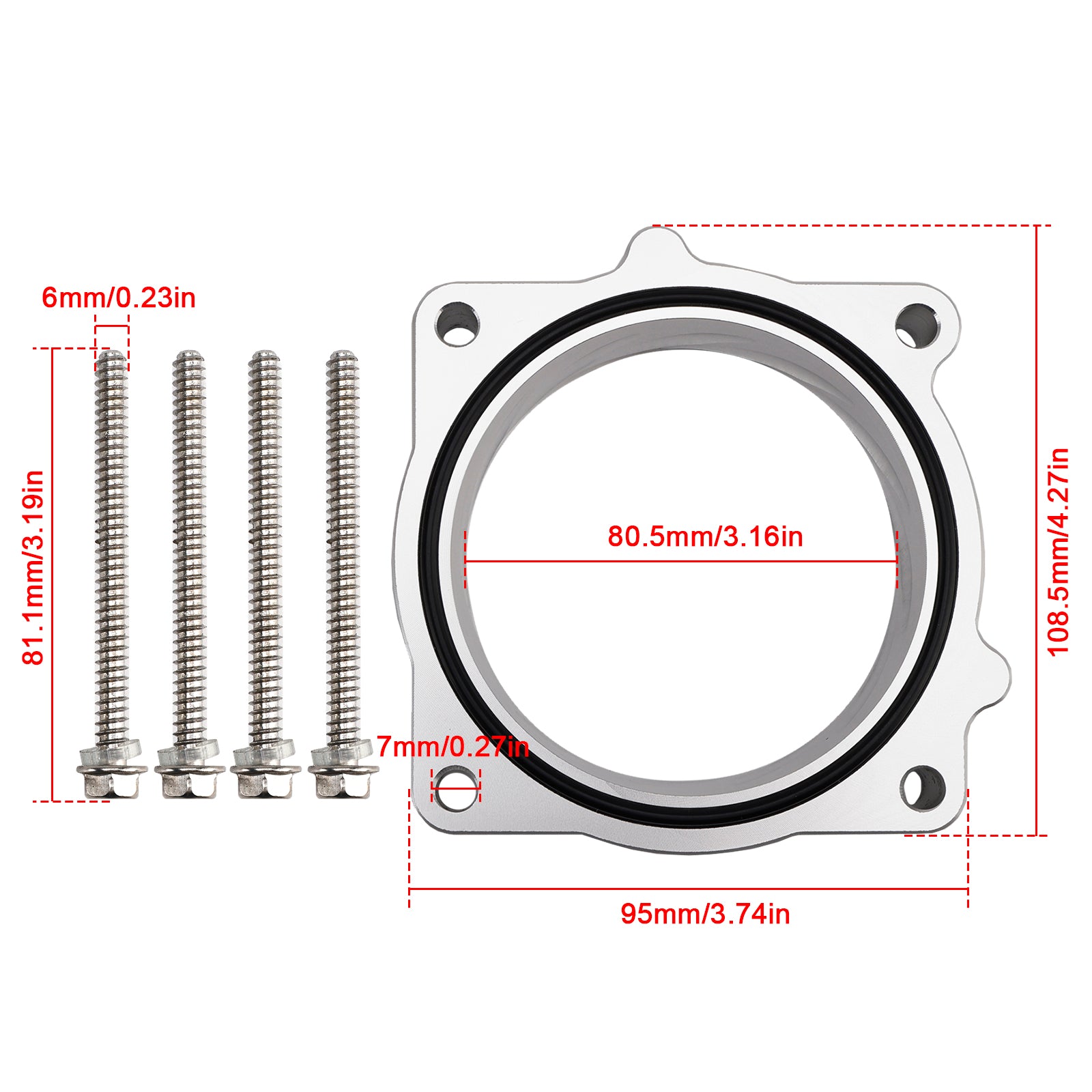 2009-2017 Dodge RAM 1500 5.7L V8 Throttle Body Spacer