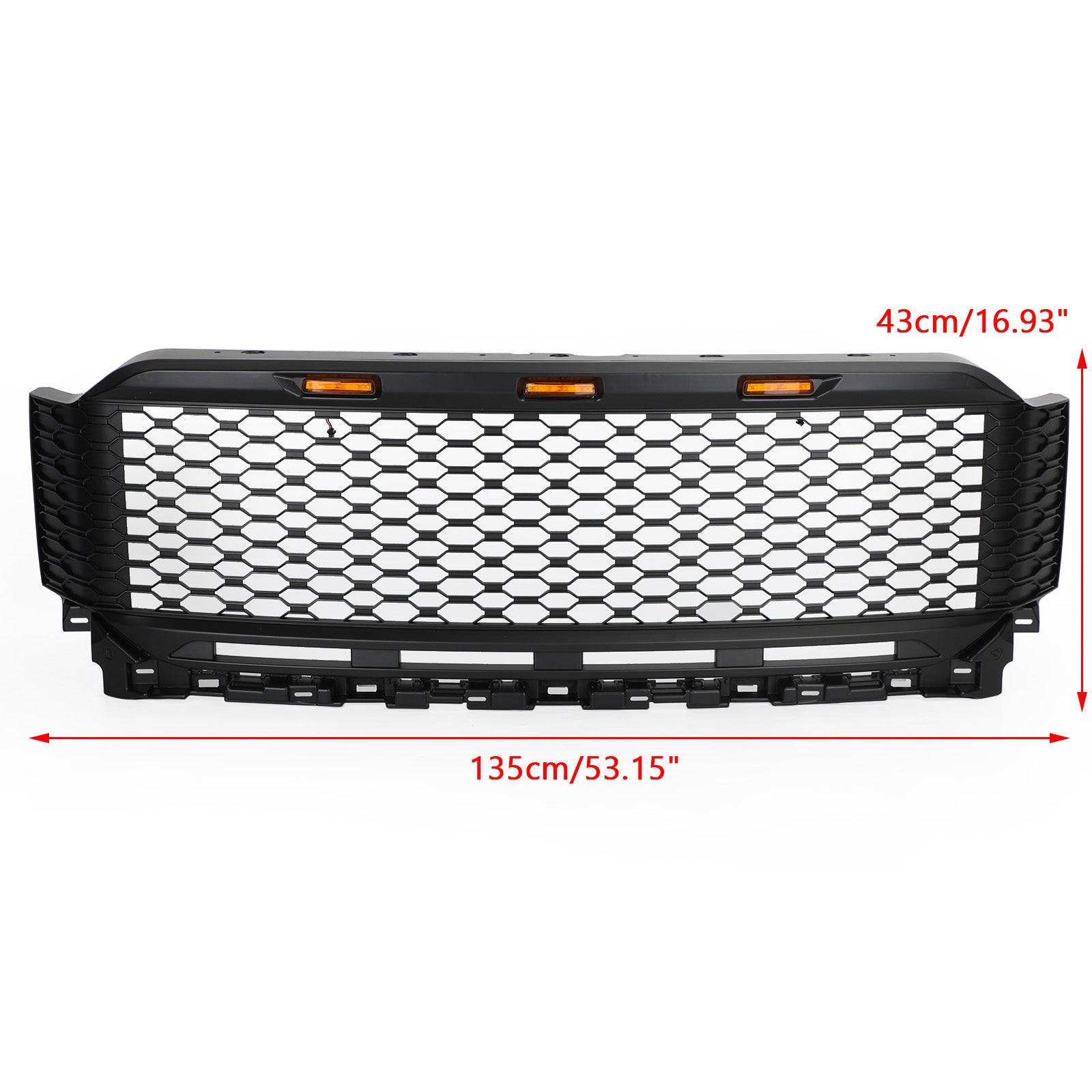 Replacement ABS Front Bumper Grille Grill W/ LED Fit Ford F150 2021-2023 Raptor