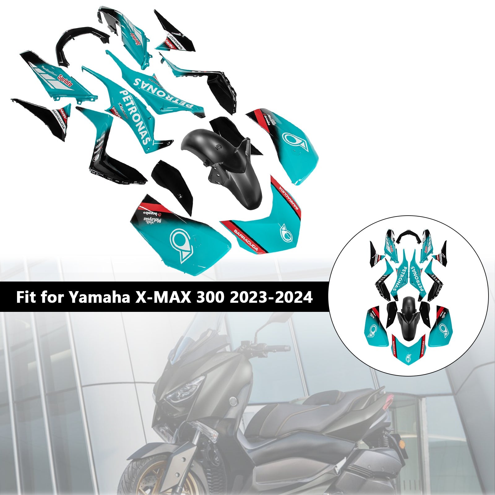 Yamaha X-MAX 300 XMAX 2023-2024 Fairing Kit