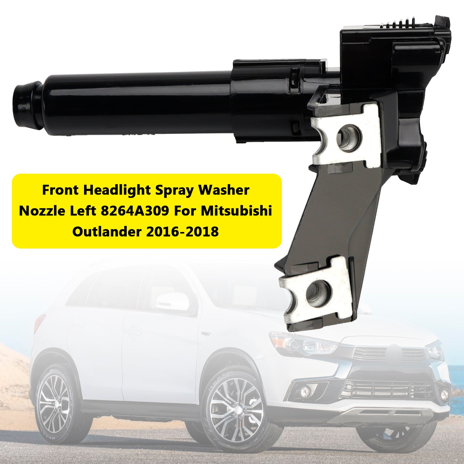 2016-2018 Mitsubishi Outlander Front Headlight Spray Washer Nozzle Left 8264A309