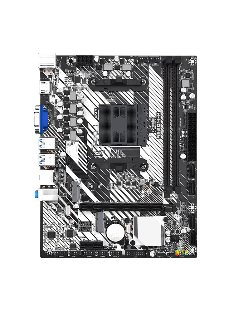 A520M-K Desktop Computer Motherboard AM4 Dual Protocol M.2 Hard Drive Bluetooth