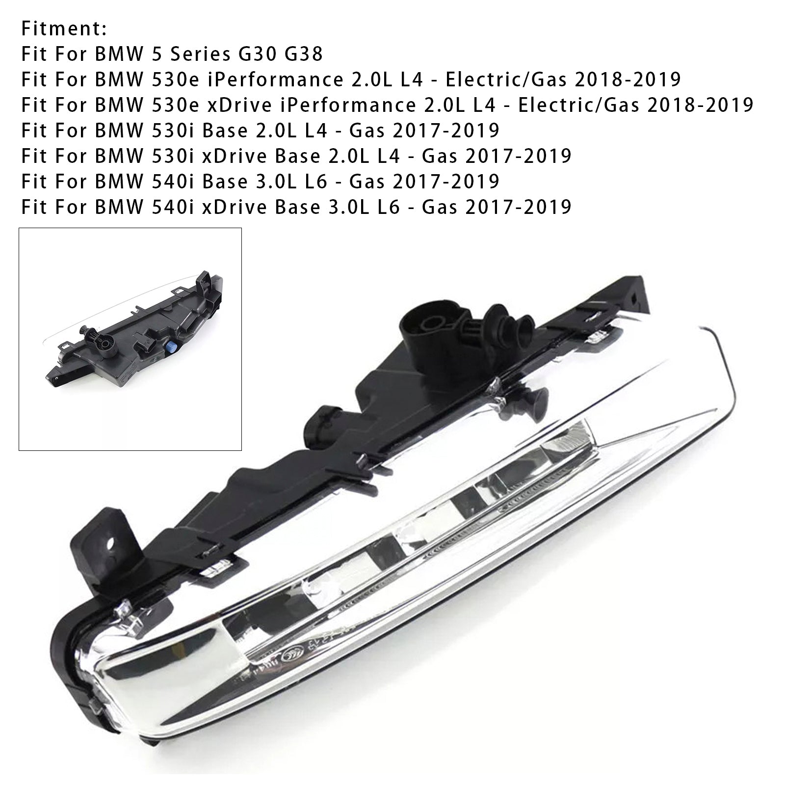 1 Pcs LED Front Left Fog Light For BMW 5 Series G30 G38 17-19 63177349131