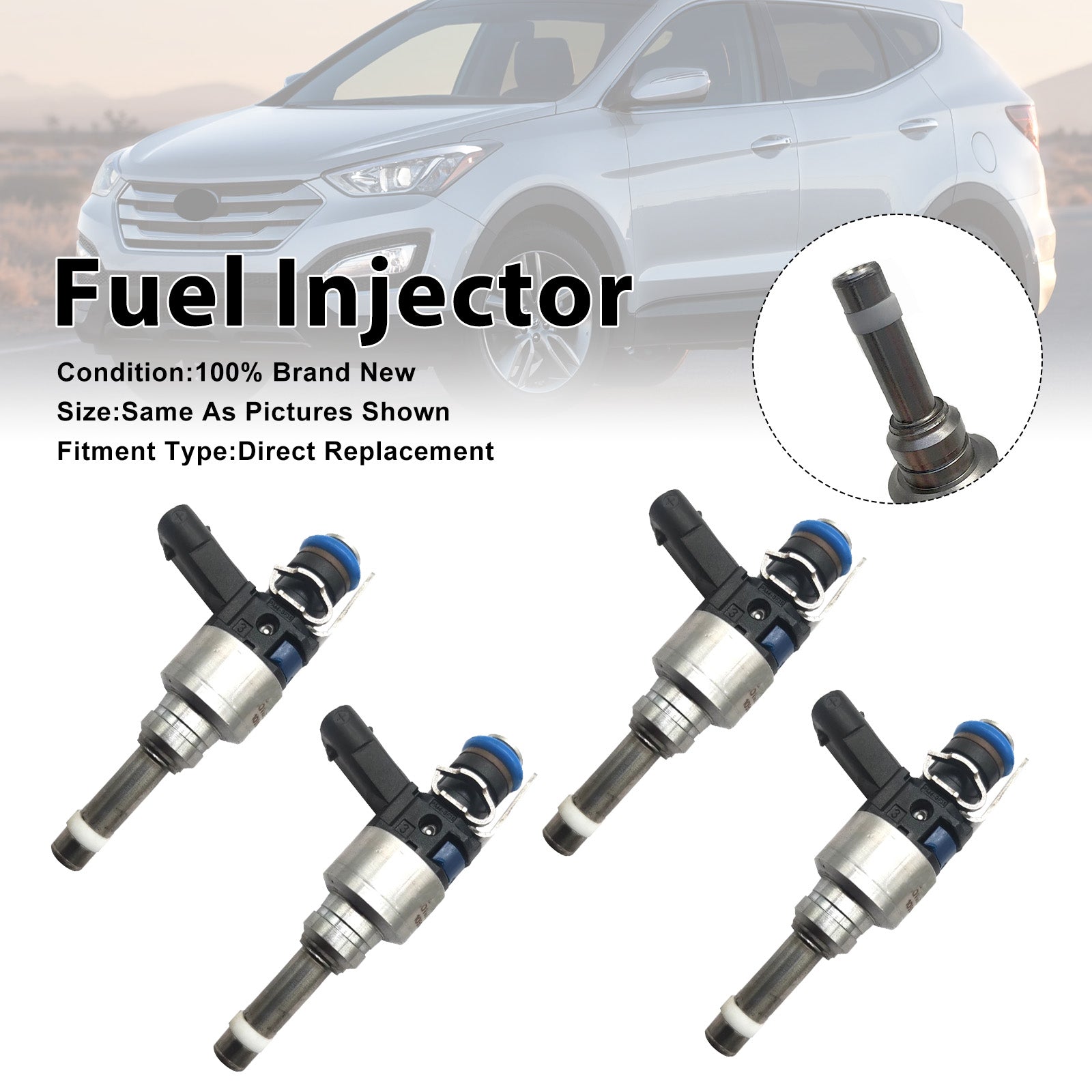 2013-2016 For Hyundai Santa Fe 2.0L 4PCS Fuel Injector FJ1181