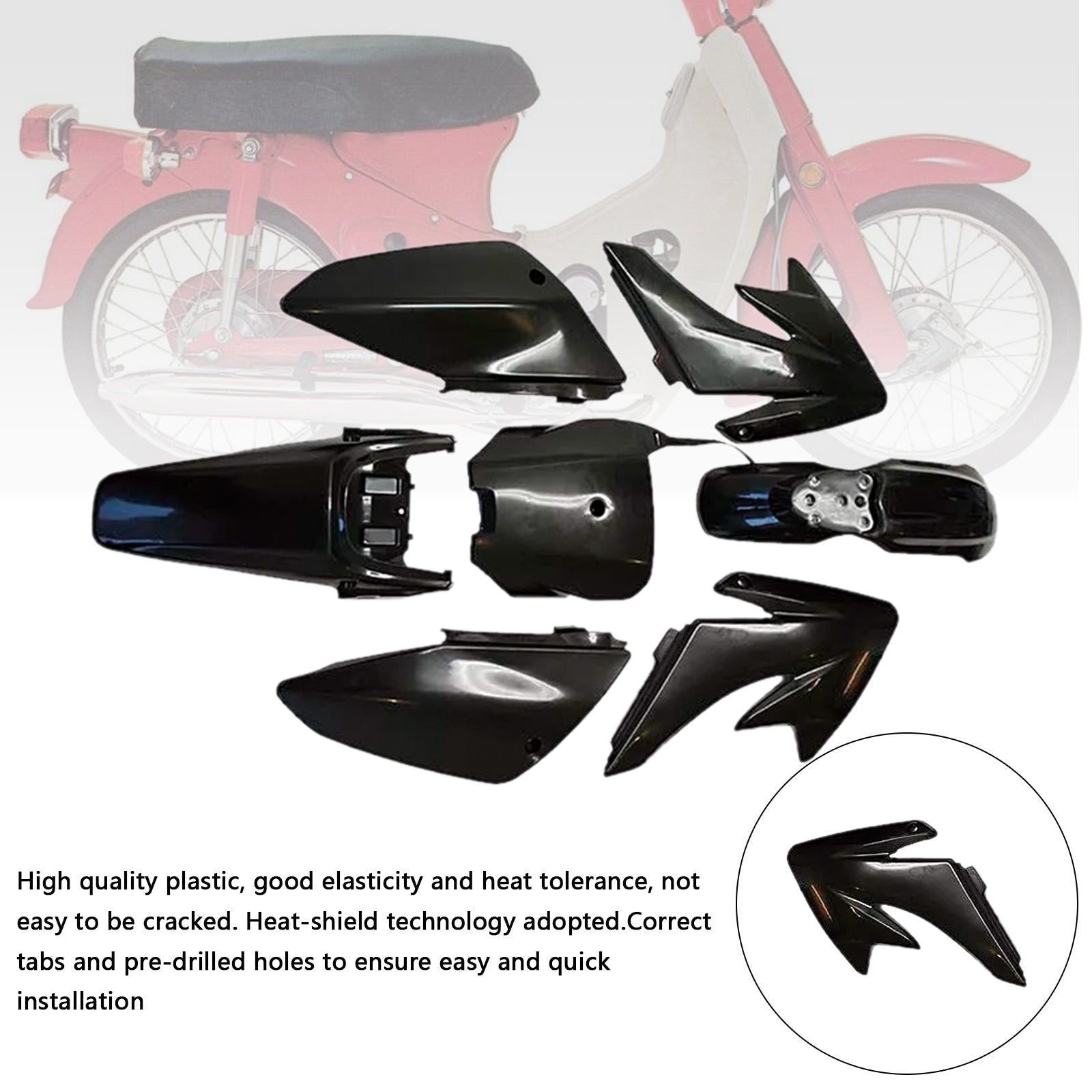 HONDA CRF70 DIRT BIKE Body Plastic Kit Fender Fairing